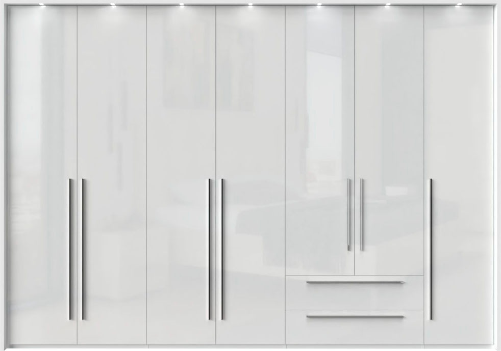Places of Style Drehtürenschrank "Piano, inklusive Rahmen und Beleuchtung, günstig online kaufen