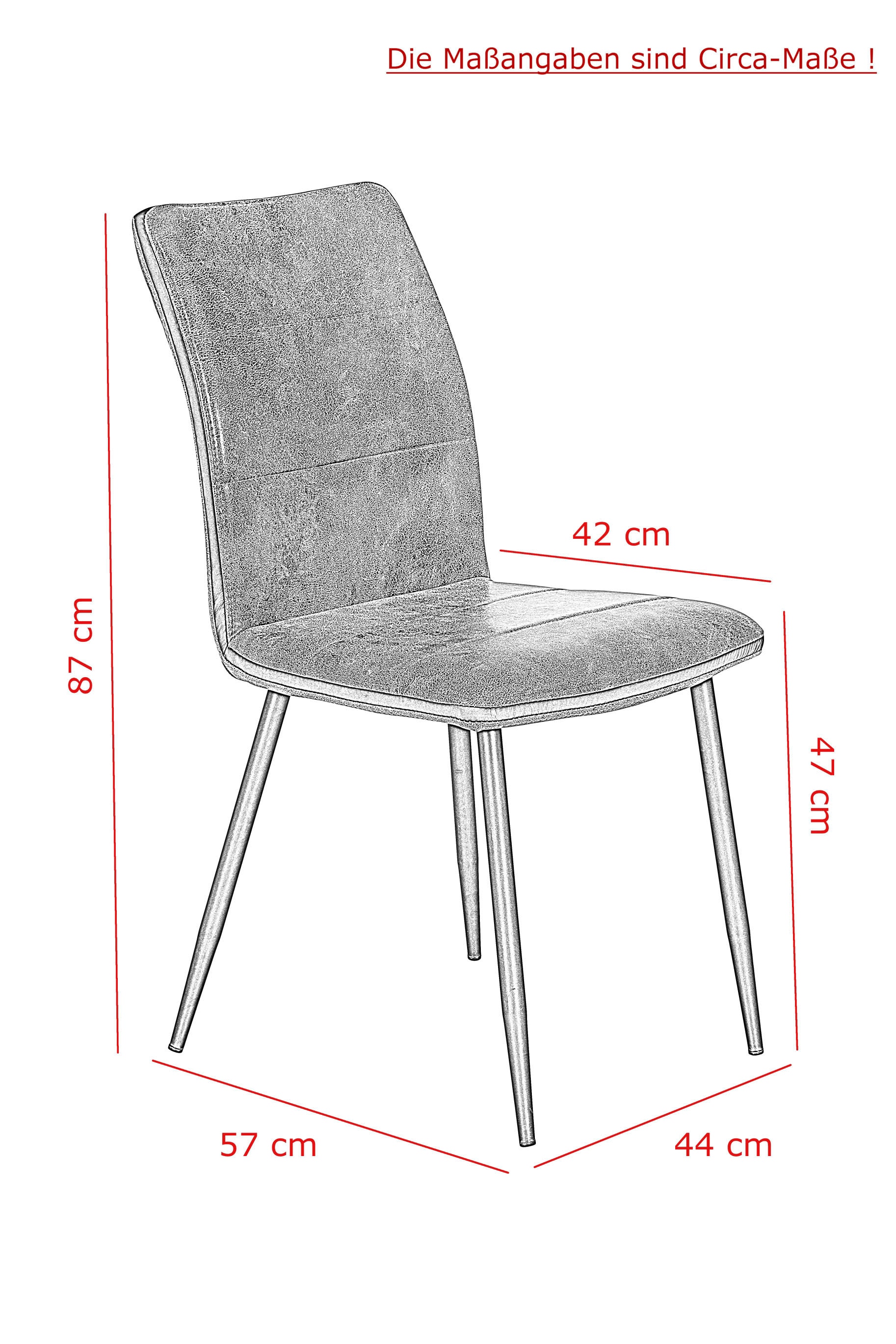 kaufen verschiedene Farben/Dekore, 7 Essgruppe tlg.), Stuhl | Microfaser Vintage (Set, HELA »Janina«, Optik BAUR