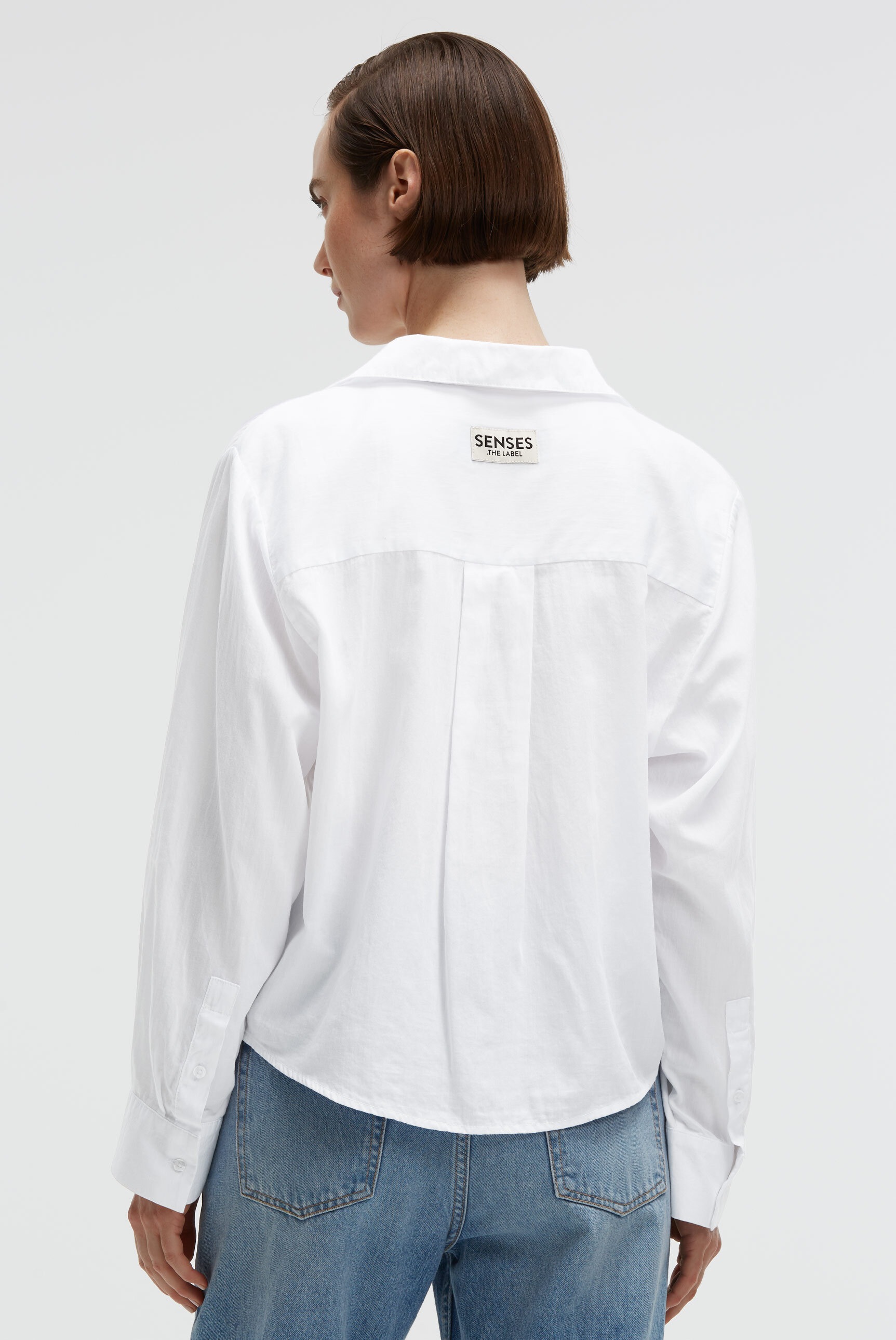 SENSES.THE LABEL Schlupfbluse aus Baumwolle