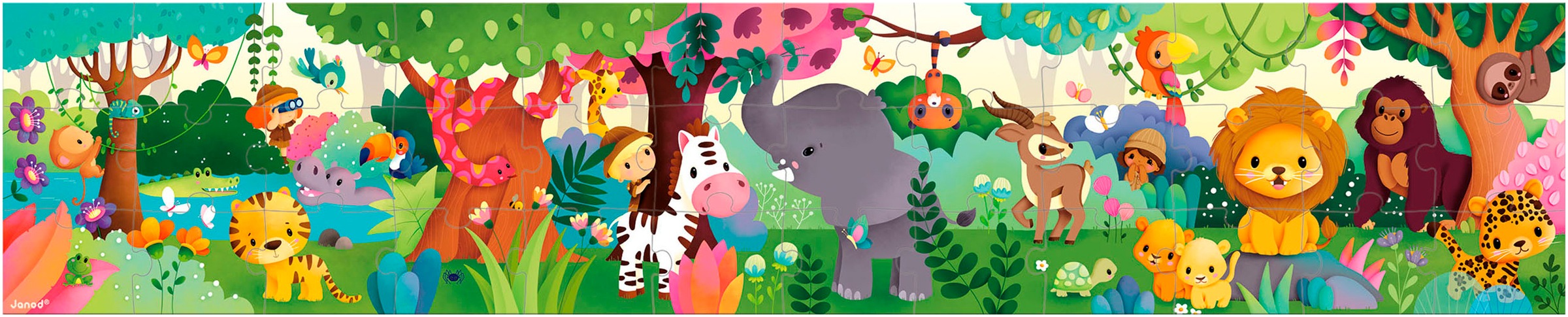 Janod Puzzle »Die Wildtiere«, FSC®- schützt Wald - weltweit