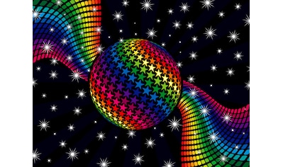 Fototapete »Rainbow Disco Dance«