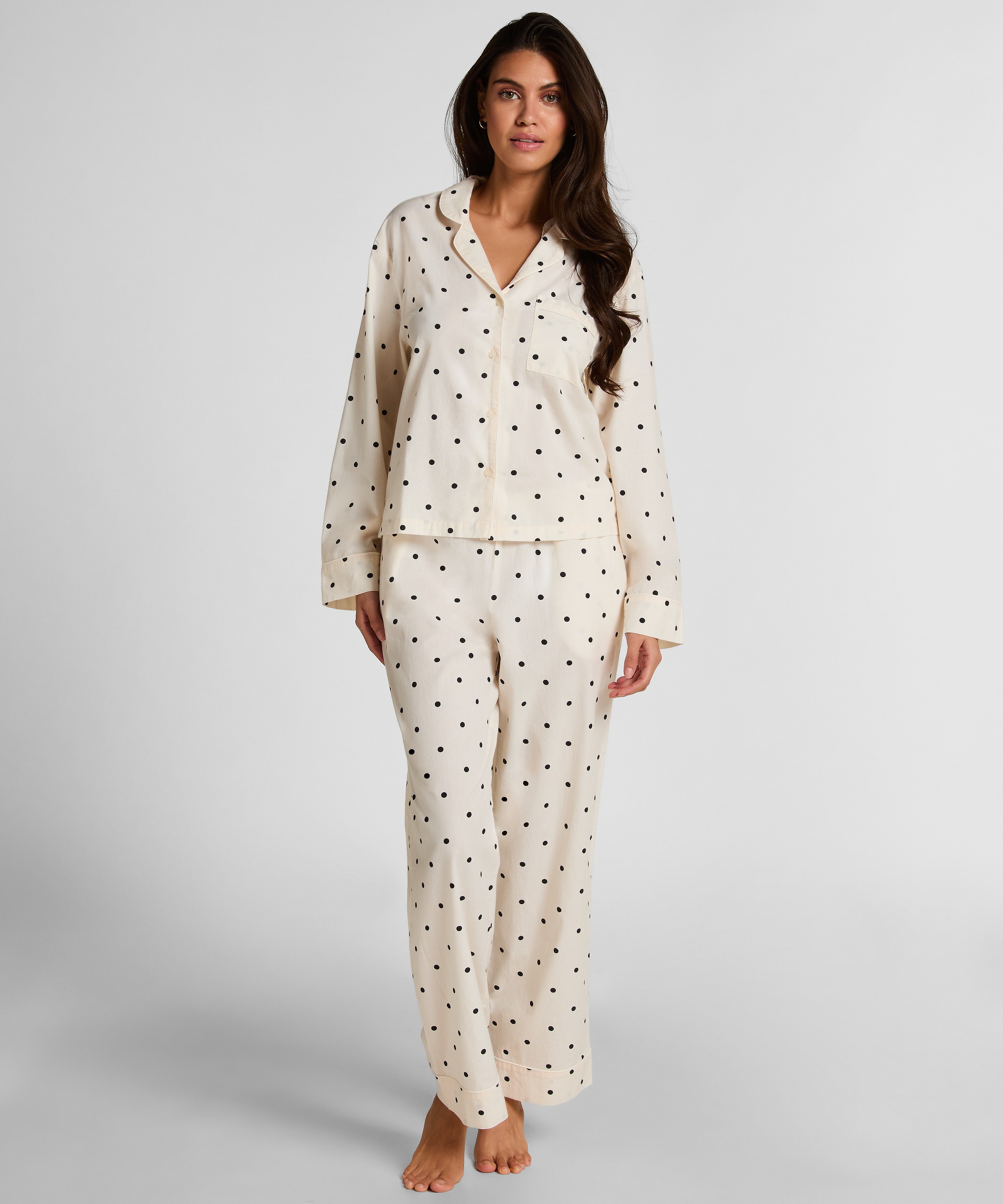 Hunkemöller Pyjama »Jacke aus Baumwolle mit Punkten«