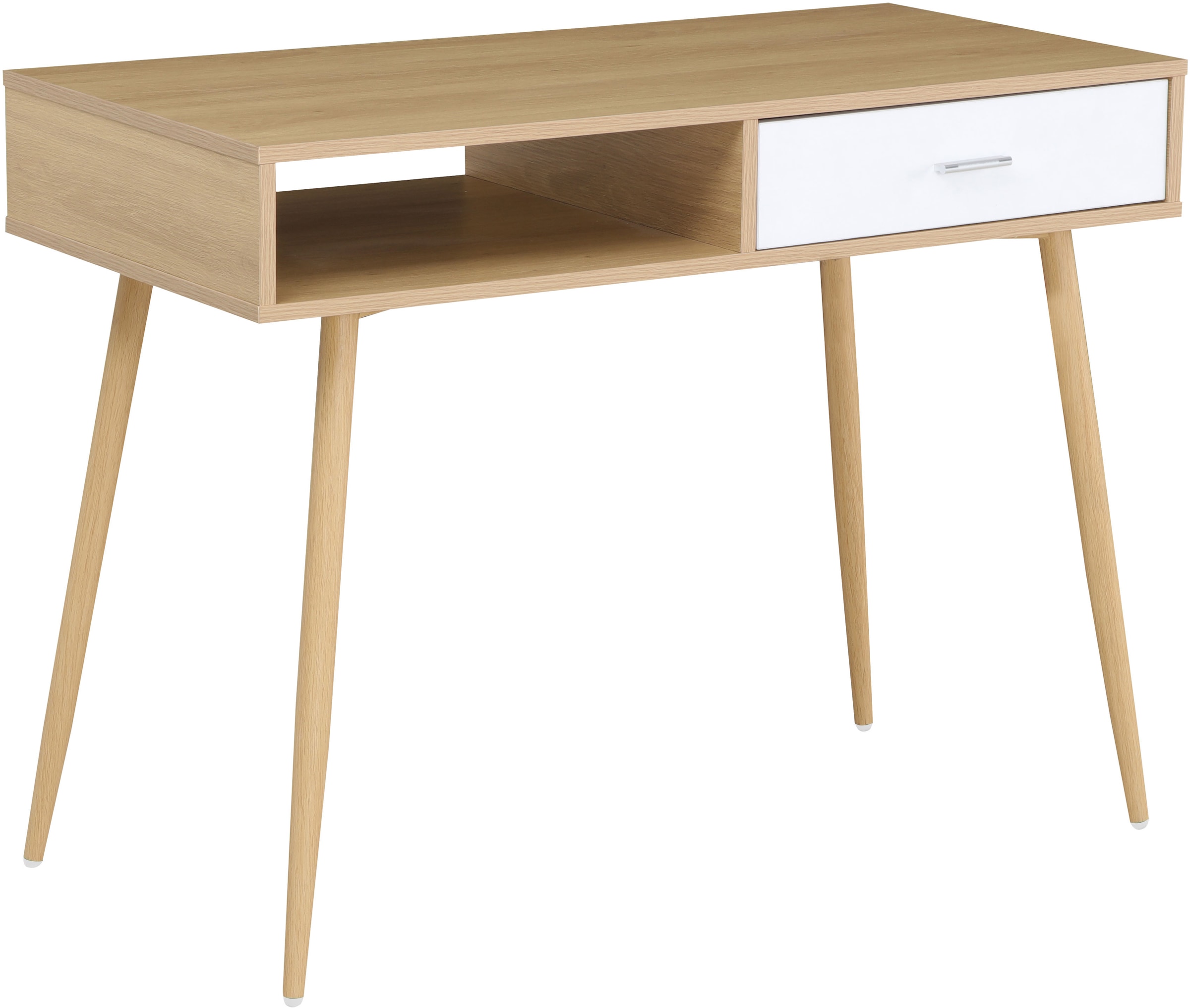 INOSIGN Schreibtisch »Tuuri«, im Scandi-Look, 1 Schublade mit Metallgriff, ABS-Kanten, Breite 100 cm