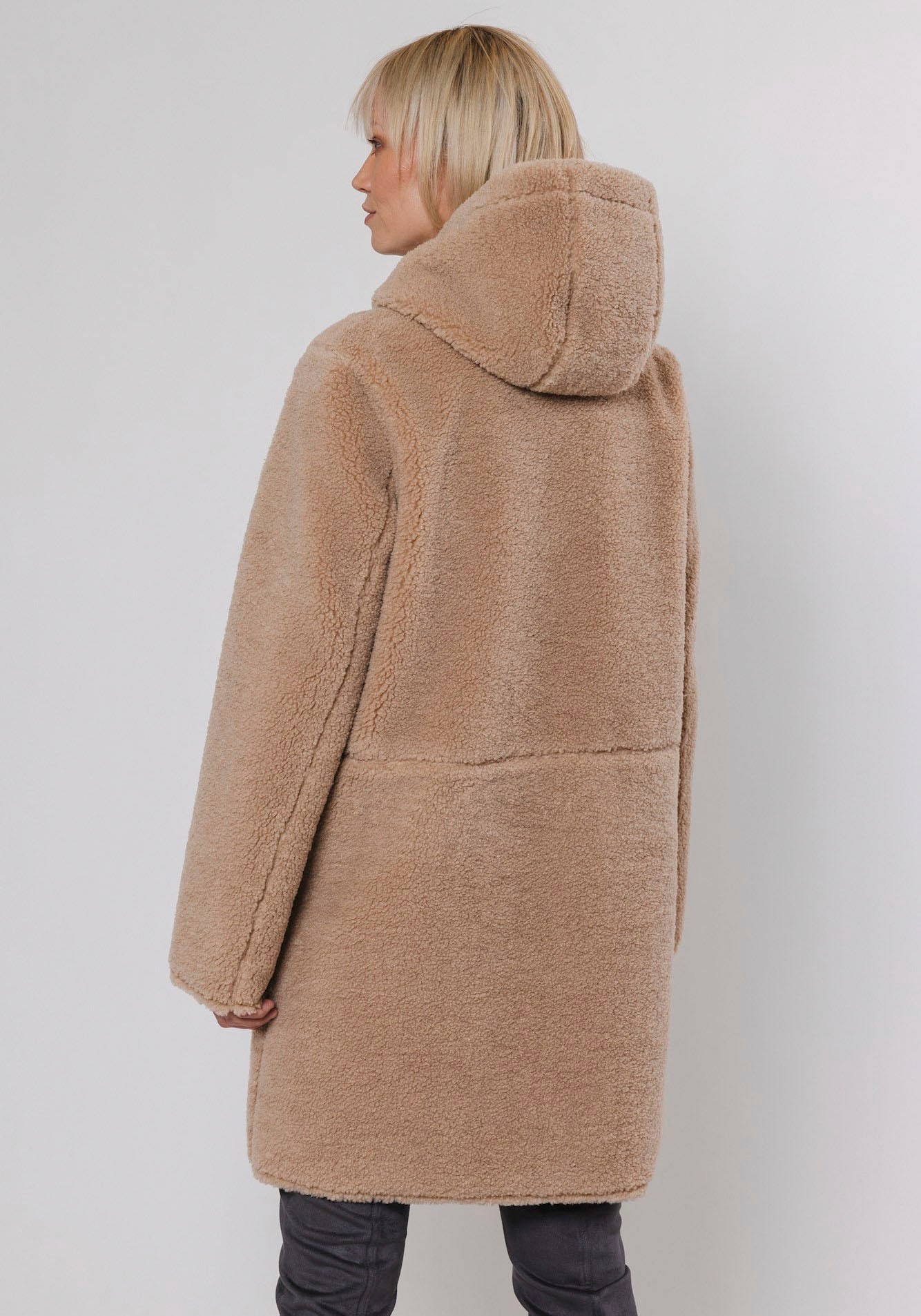 Rino & Pelle Kurzmantel "ALINA" mit Kunstleder-Details günstig online kaufen