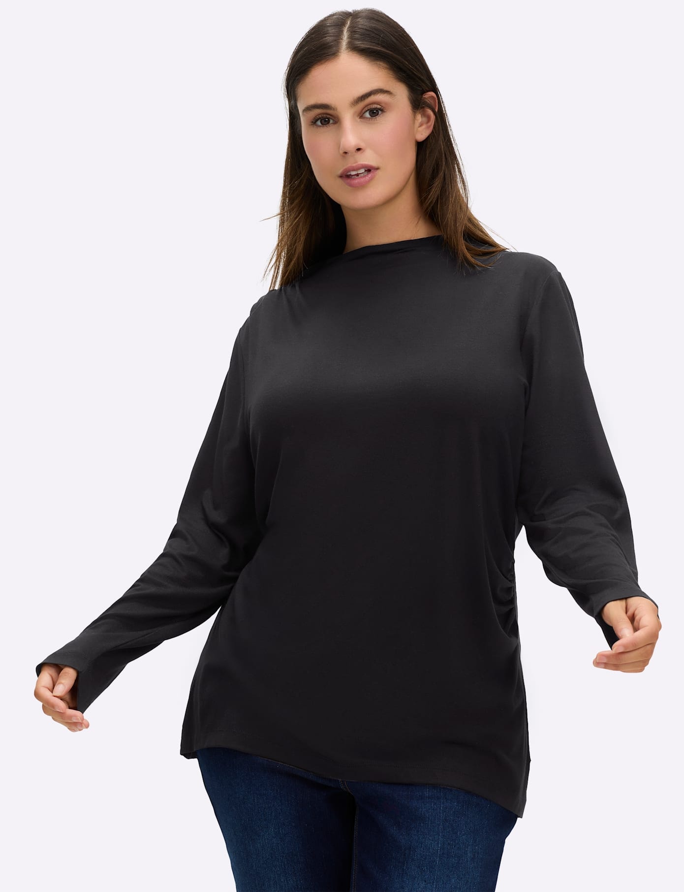 Sheego Langarmshirt "Langarm-Shirt", (1 tlg.) günstig online kaufen