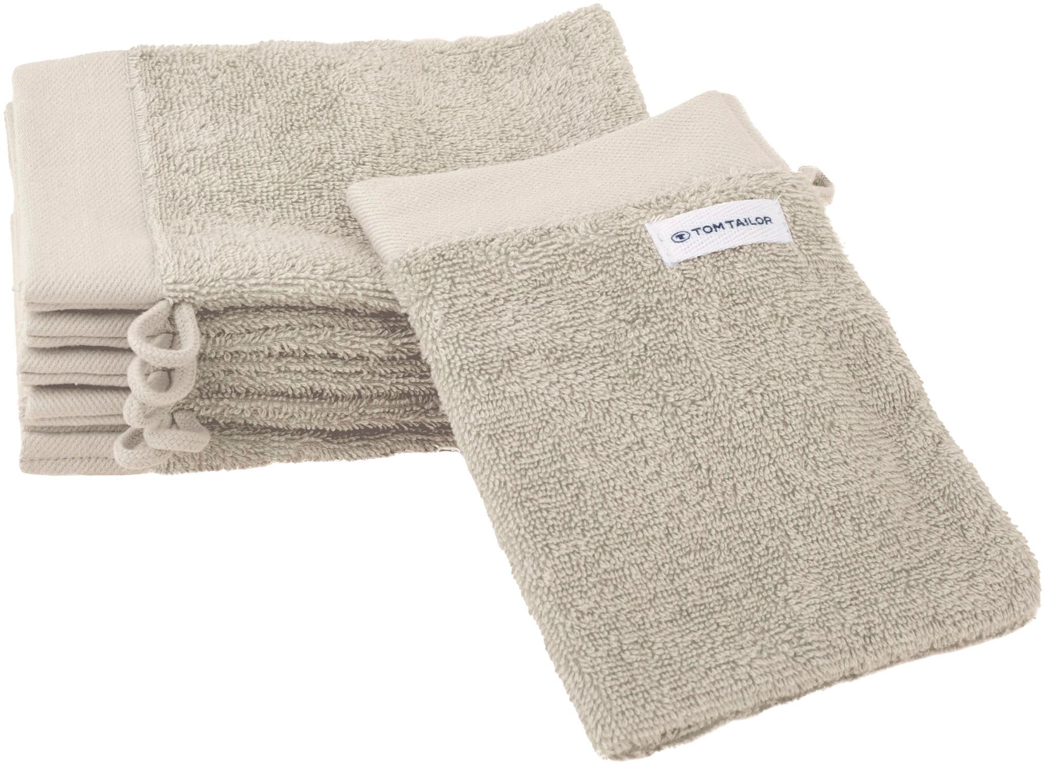 TOM TAILOR HOME Waschhandschuh "Waschhandschuh COLOR BATH", (6 St., 6er Set Waschhandschuhe 16 x 21 cm)