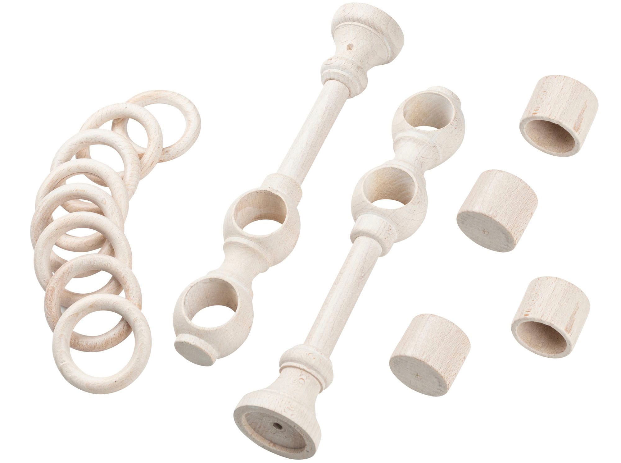 SN DECO GROUP Gardinenstange »Cafiro«, 2 läufig-läufig, Fixmaß
