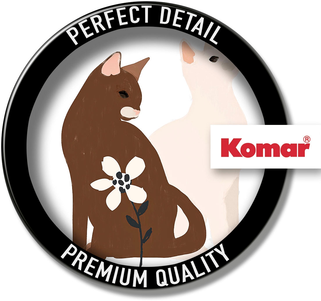 Komar Wandbild »Loving Cats«, (1 St.), Deutsches Premium-Poster Fotopapier mit seidenmatter Oberfläche und hoher Lichtbeständigkeit. Für fotorealistische Drucke mit gestochen scharfen Details und hervorragender Farbbrillanz.