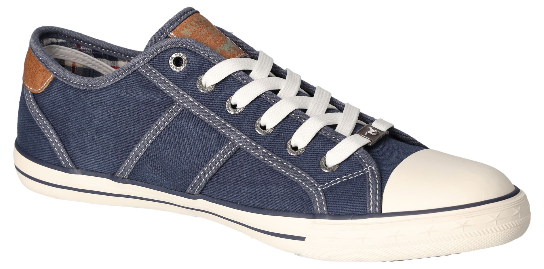 Mustang Shoes Sneaker, mit Mustang Markenlabel, Freizeitschuh, Halbschuh, Schnürschuh