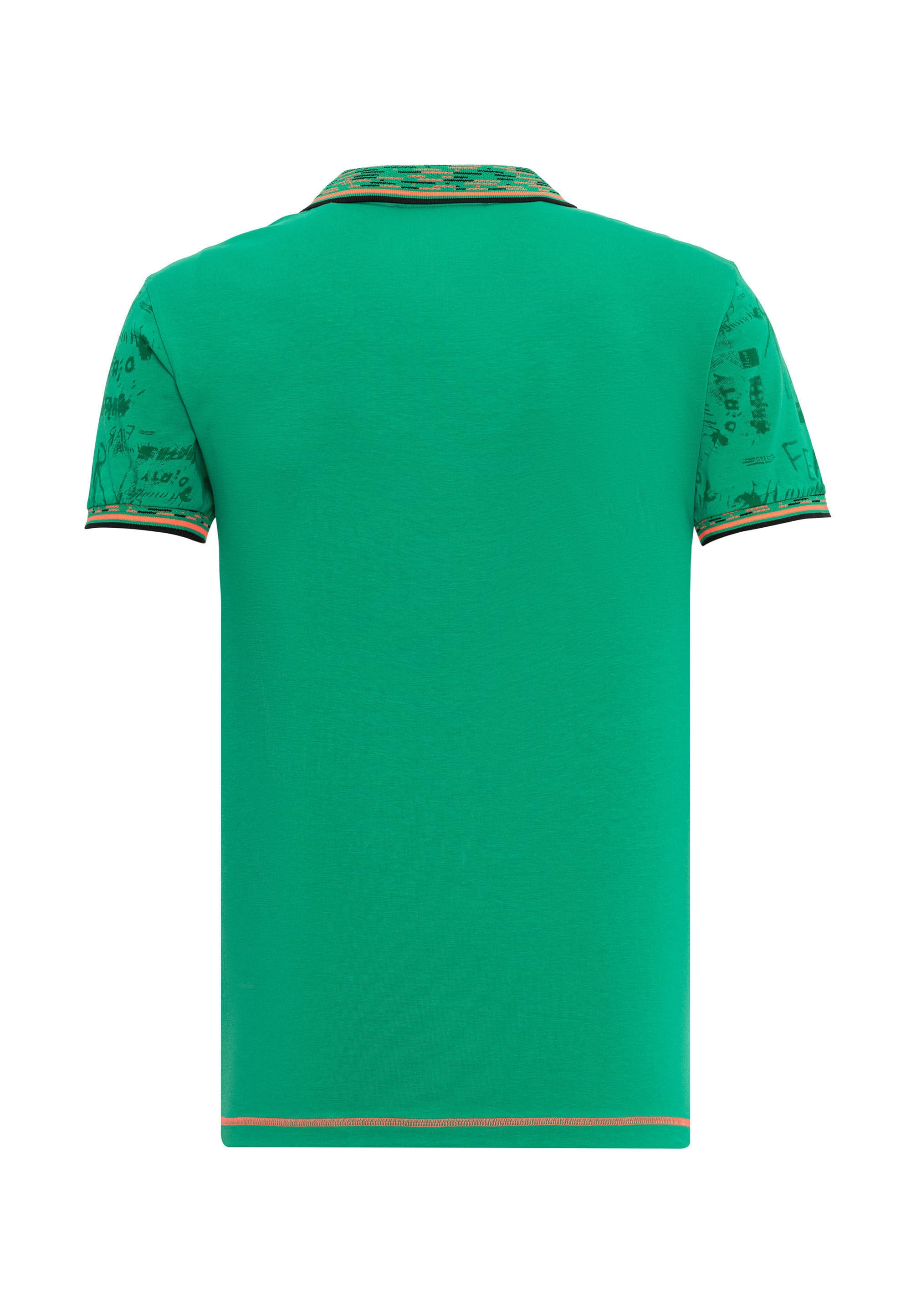 Cipo & Baxx T-Shirt »Poloshirt«, mit stylischem Print