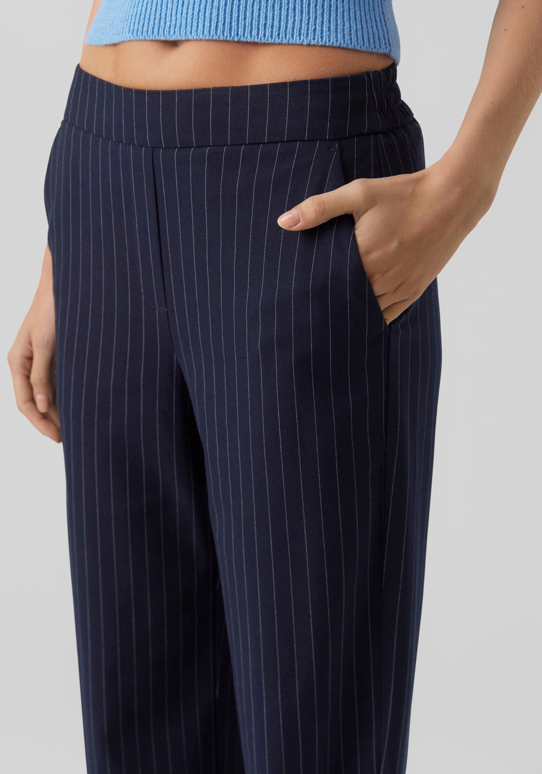 Vero Moda Anzughose »VMLISCOOKIE HR WIDE PINSTRIPE PANT BOO«, mit  Nadelstreifen für bestellen | BAUR