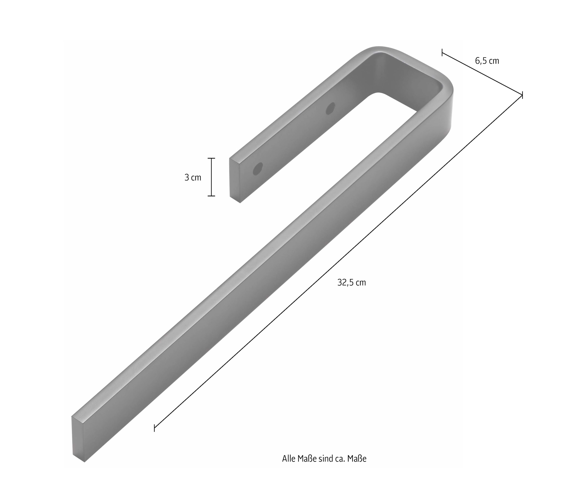 Saphir Handtuchhalter »zur Korpusmontage Quickset 500« schwarz