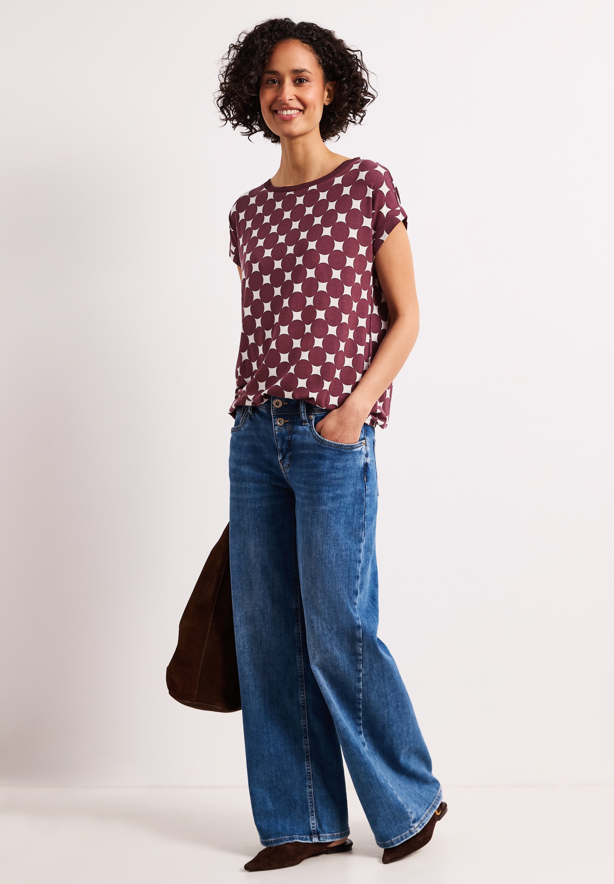 STREET ONE T-Shirt mit Rundhalsausschnitt
