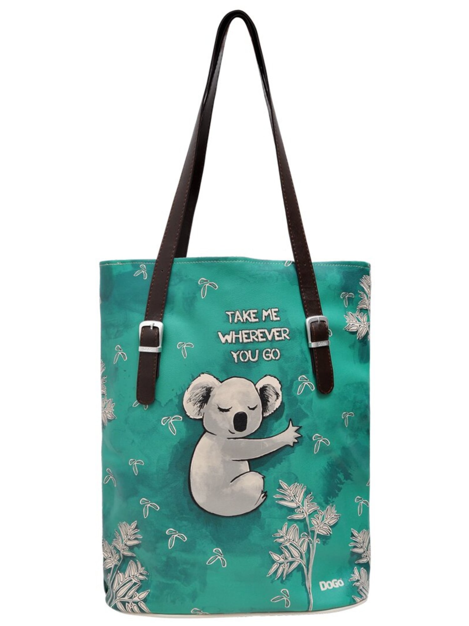 DOGO "Tall Bag Damen Schultertasche Koala Hug Damen Schultertasche" Handgefertigt