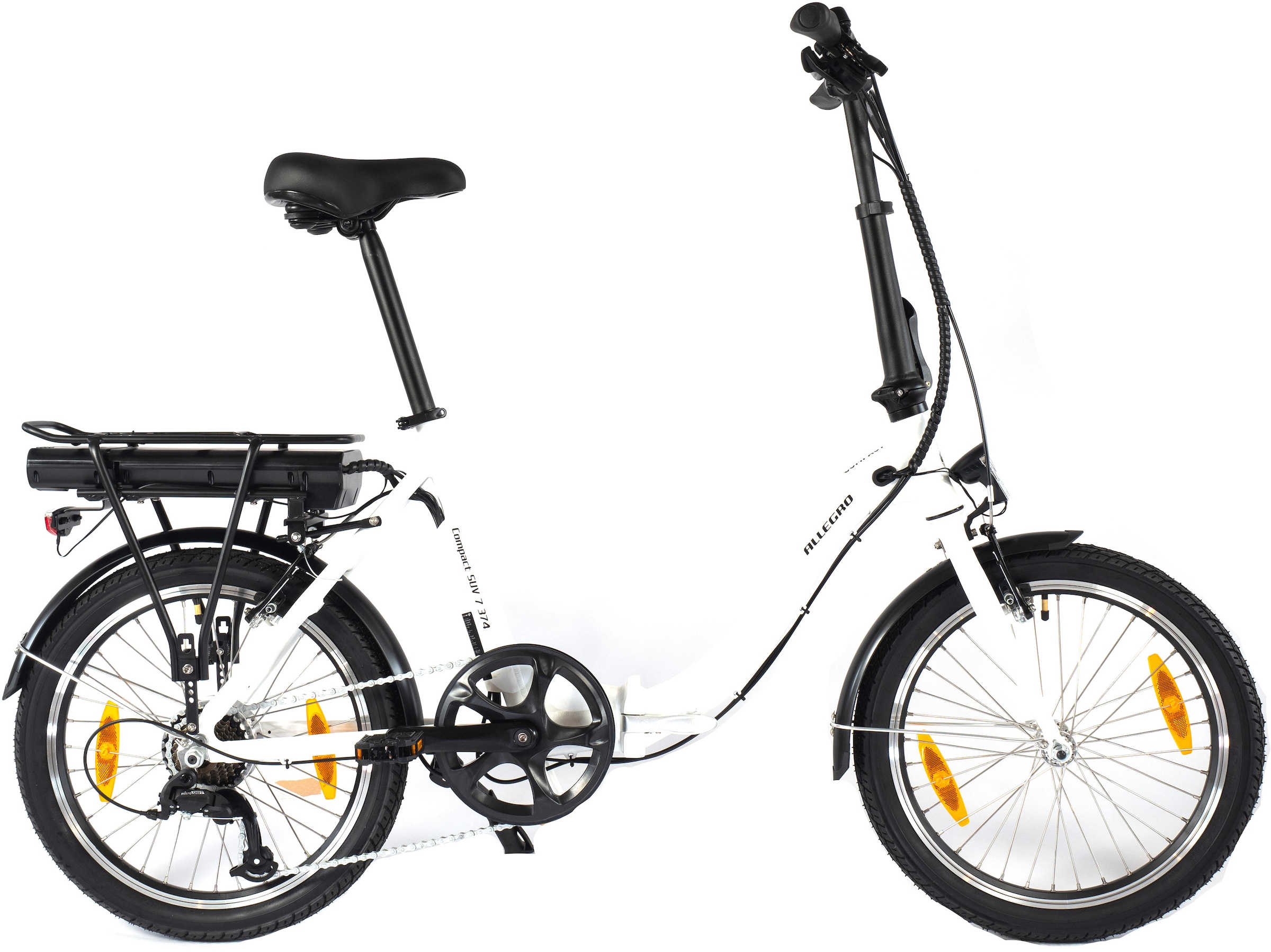 ALLEGRO E-Bike »Compact SUV 7 374«, 7 Gang, microSHIFT, Heckmotor 250 W, Pedelec, Elektrofahrrad für Damen u. Herren, Faltrad