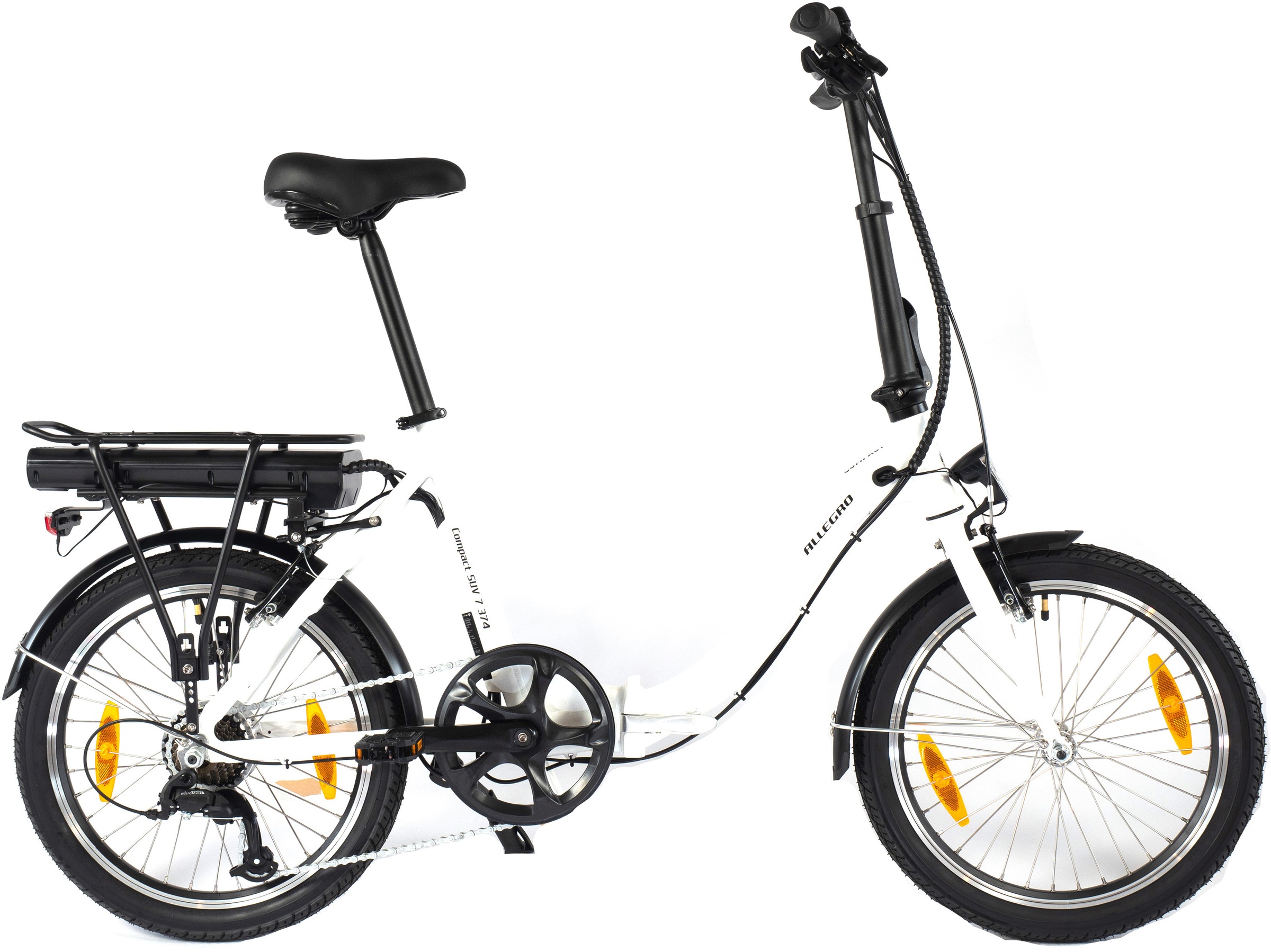 ALLEGRO E-Bike "Compact SUV 7 374", 7 Gang, microSHIFT, Heckmotor 250 W, Pedelec, Elektrofahrrad für Damen u. Herren