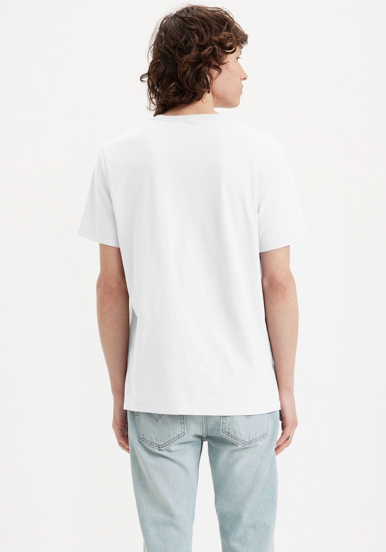 Levi's® V-Shirt »LE ORIGINAL HM VNECK«, mit Logostickerei