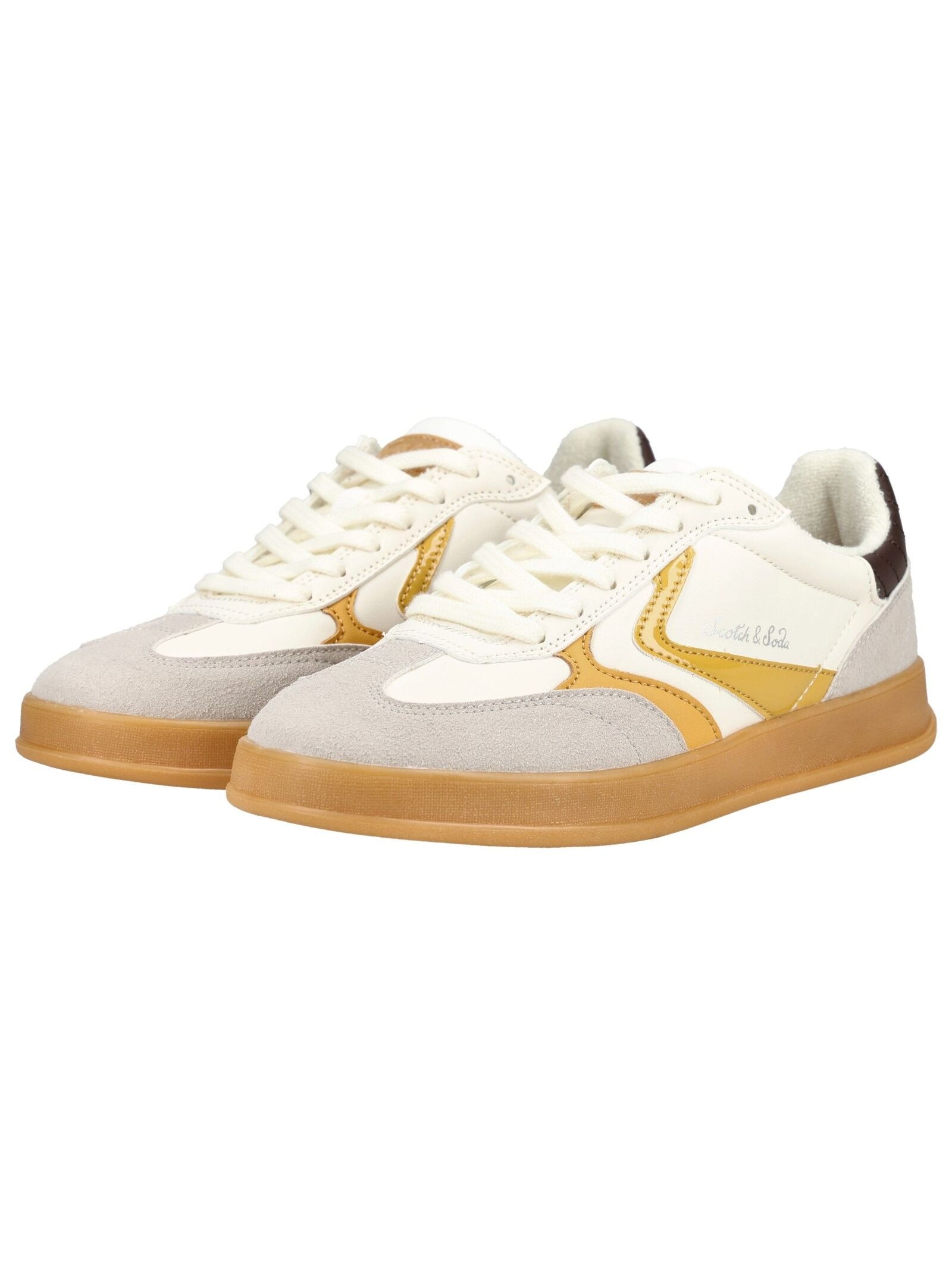 Scotch & Soda Sneaker Faux Leather Taupe 38 3