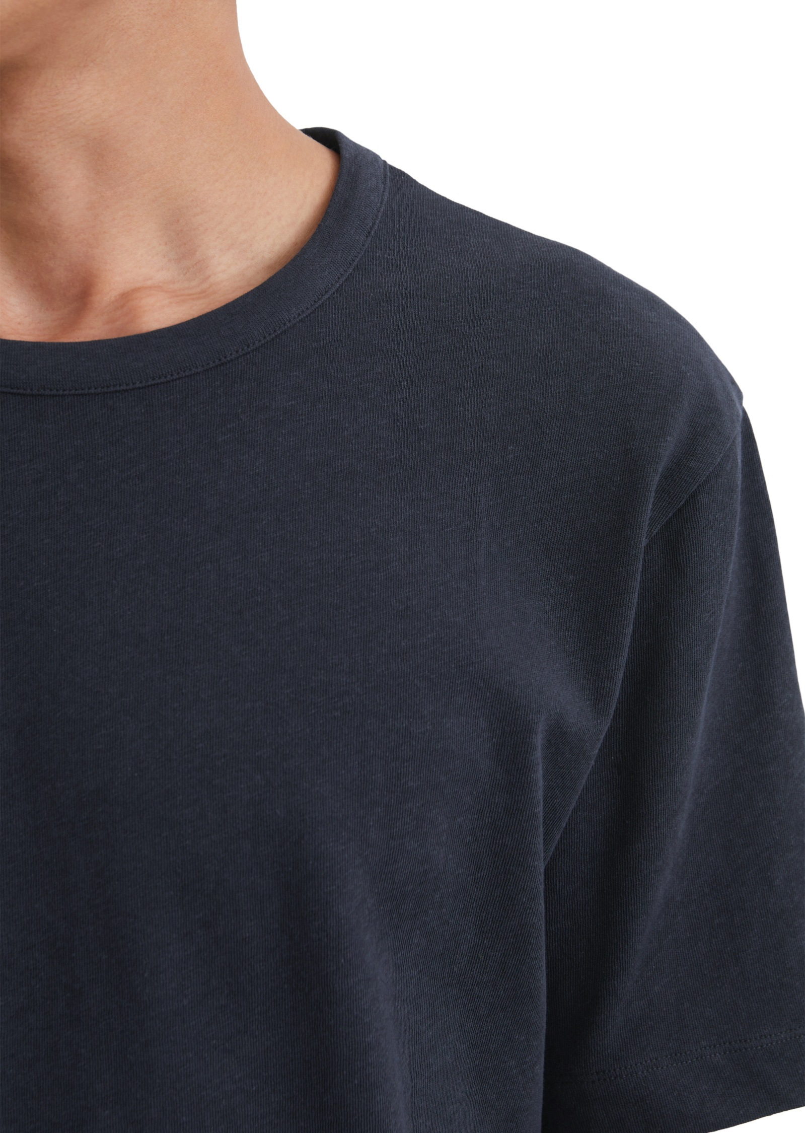 Marc O'Polo T-Shirt »aus Bio-Baumwolle und Leinen«
