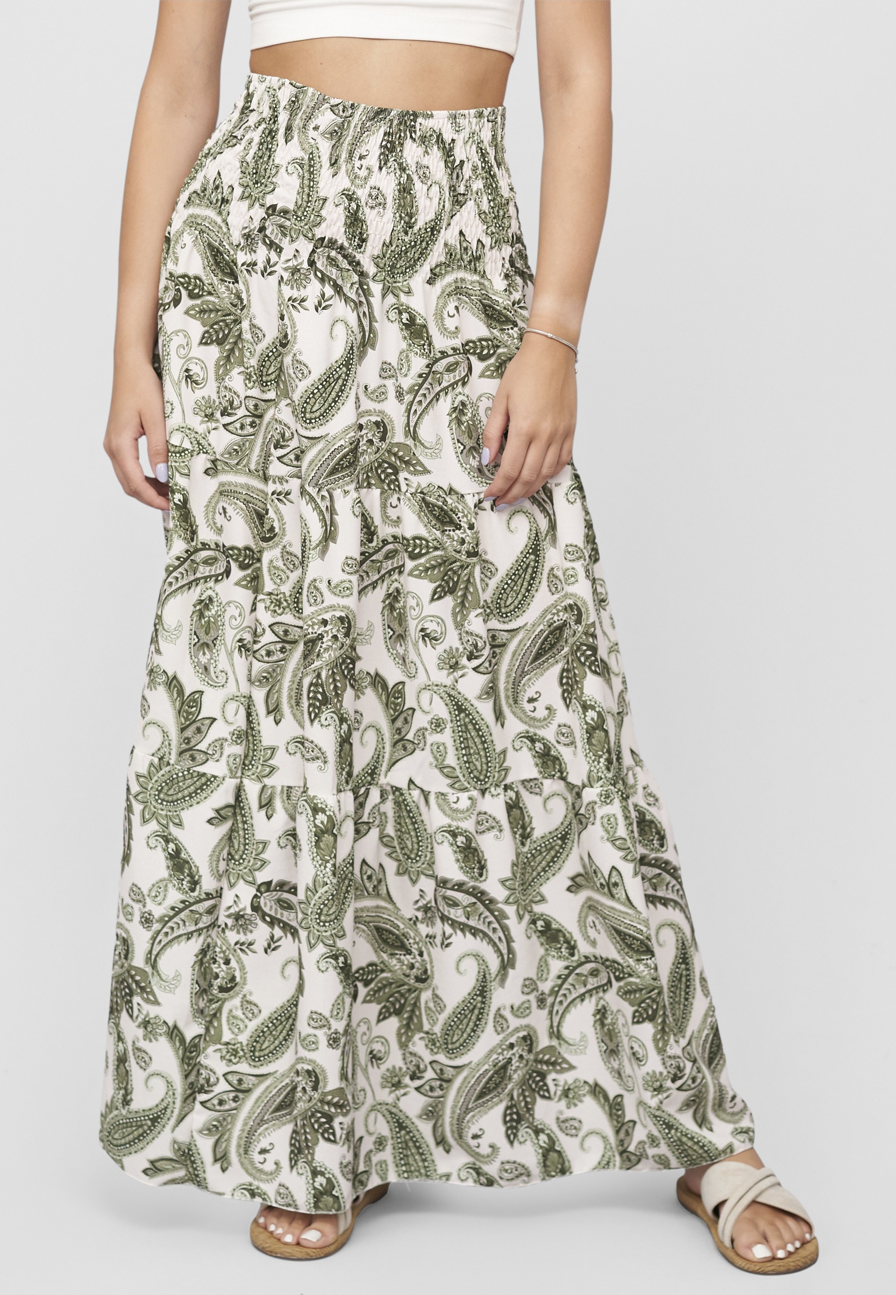 CLOUD 5IVE Sommerrock »CLOUD 5IVE Maxi Skirt with paisley print« 1 Stk.