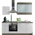 Express Küchen Küchenzeile »Trea«, ohne E-Geräte, vormontiert, mit Vollauszug und Soft-Close-Funktion, Breite 220 cm