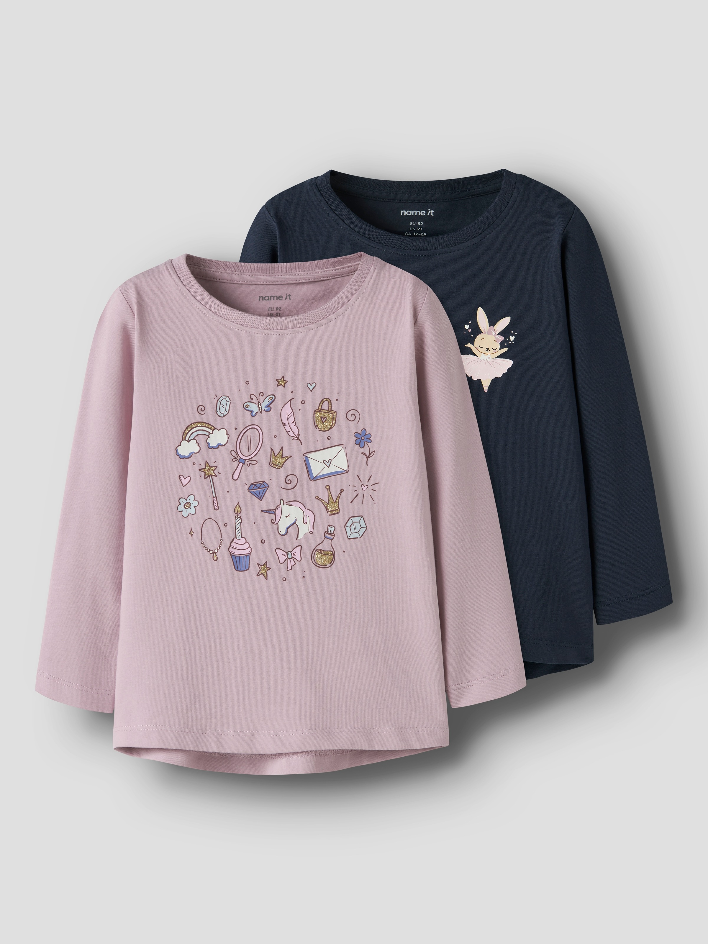 Name It Langarmshirt »NMFVIX 2P  LS TOP« Packung, 2er-Pack, 2 tlg.