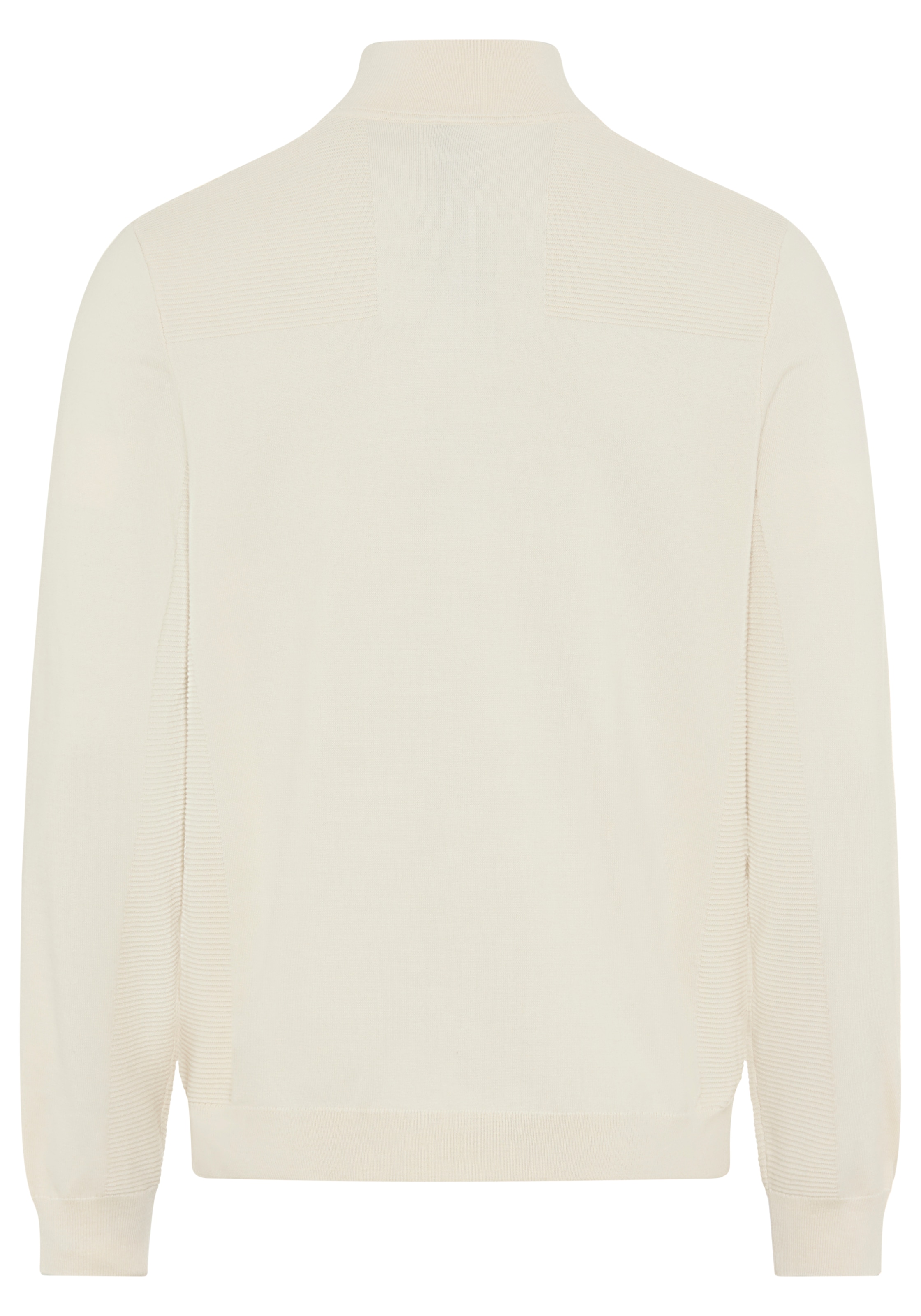 BOSS GREEN Strickpullover Stehkragen mit Reißverschluss, Regular Fit,