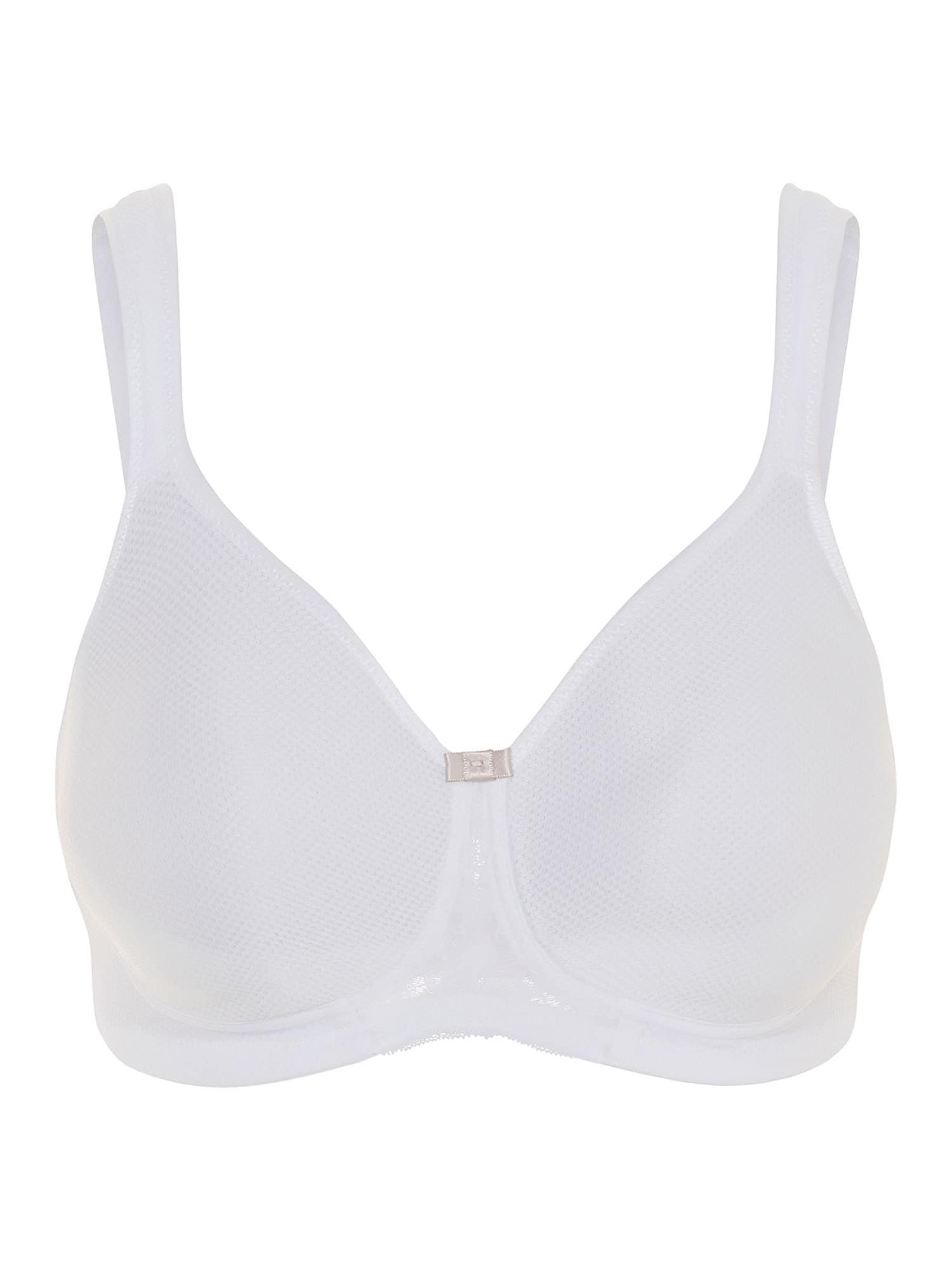 SUSA Damen Bügelloser BH "BH ohne Bügel Porto", Gr. 80, weiß, Stoff, Obermaterial: 43% Polyester PES. 41% Polyamid PA. 16% Elasthan EL., BHs