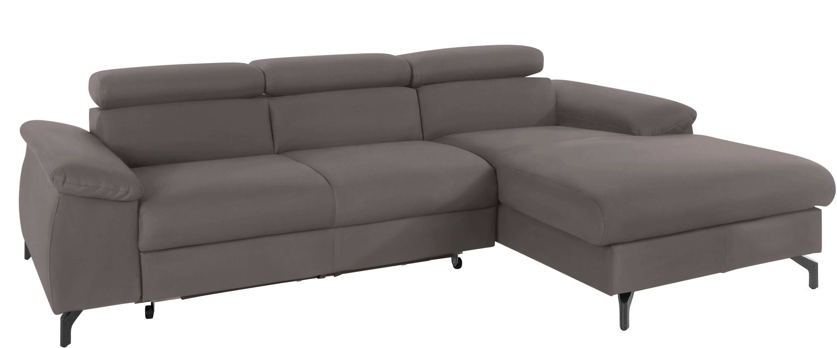 COTTA Ecksofa "Kitty L-Form, B: 242 cm" mit Kopfteilverstellung, optional Schlaffunktion & Bettkasten