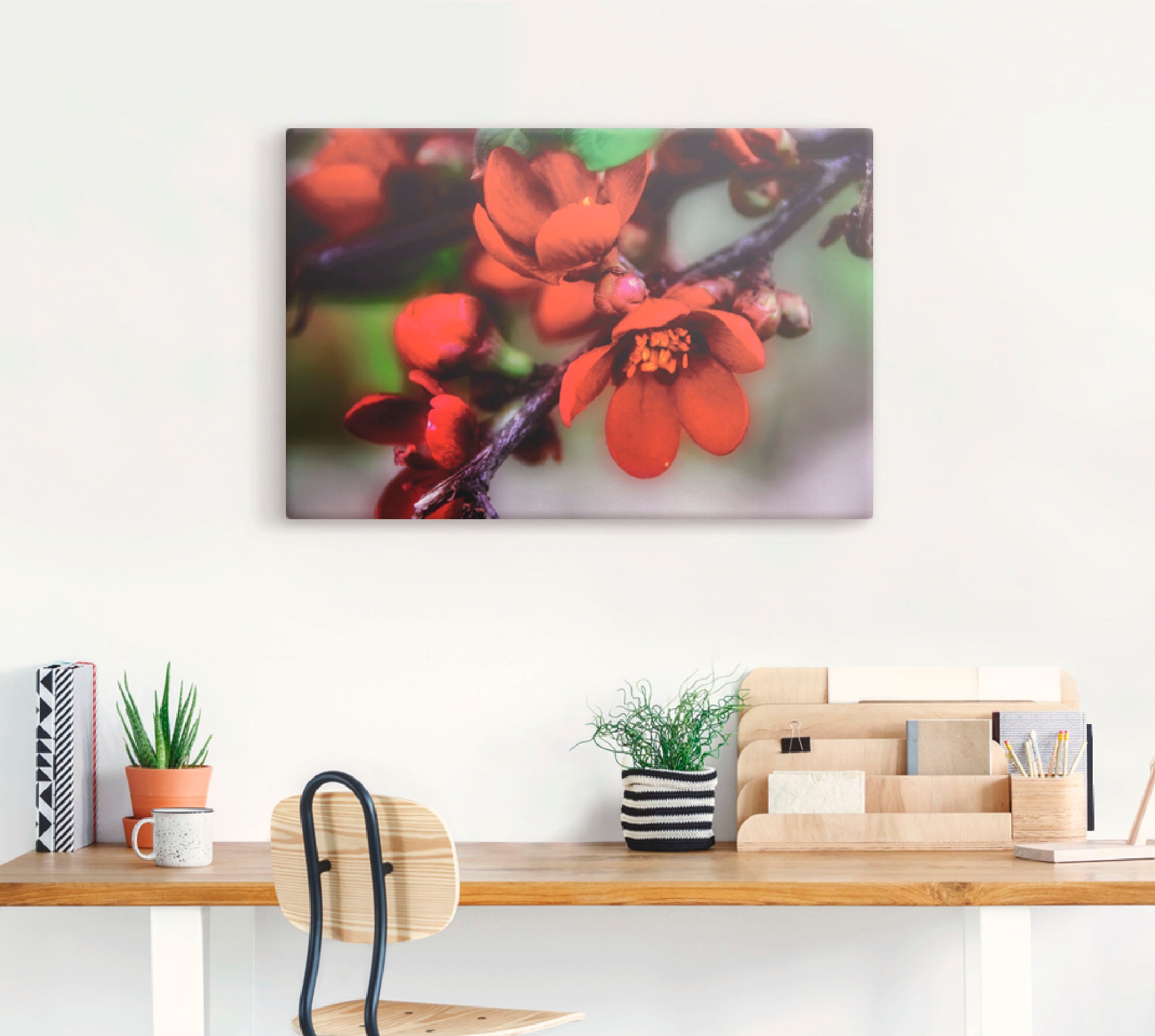 Artland Wandbild »Quittenblüte II«, Blumen, (1 St.), als Alubild, Outdoorbild, Leinwandbild in verschied. Größen