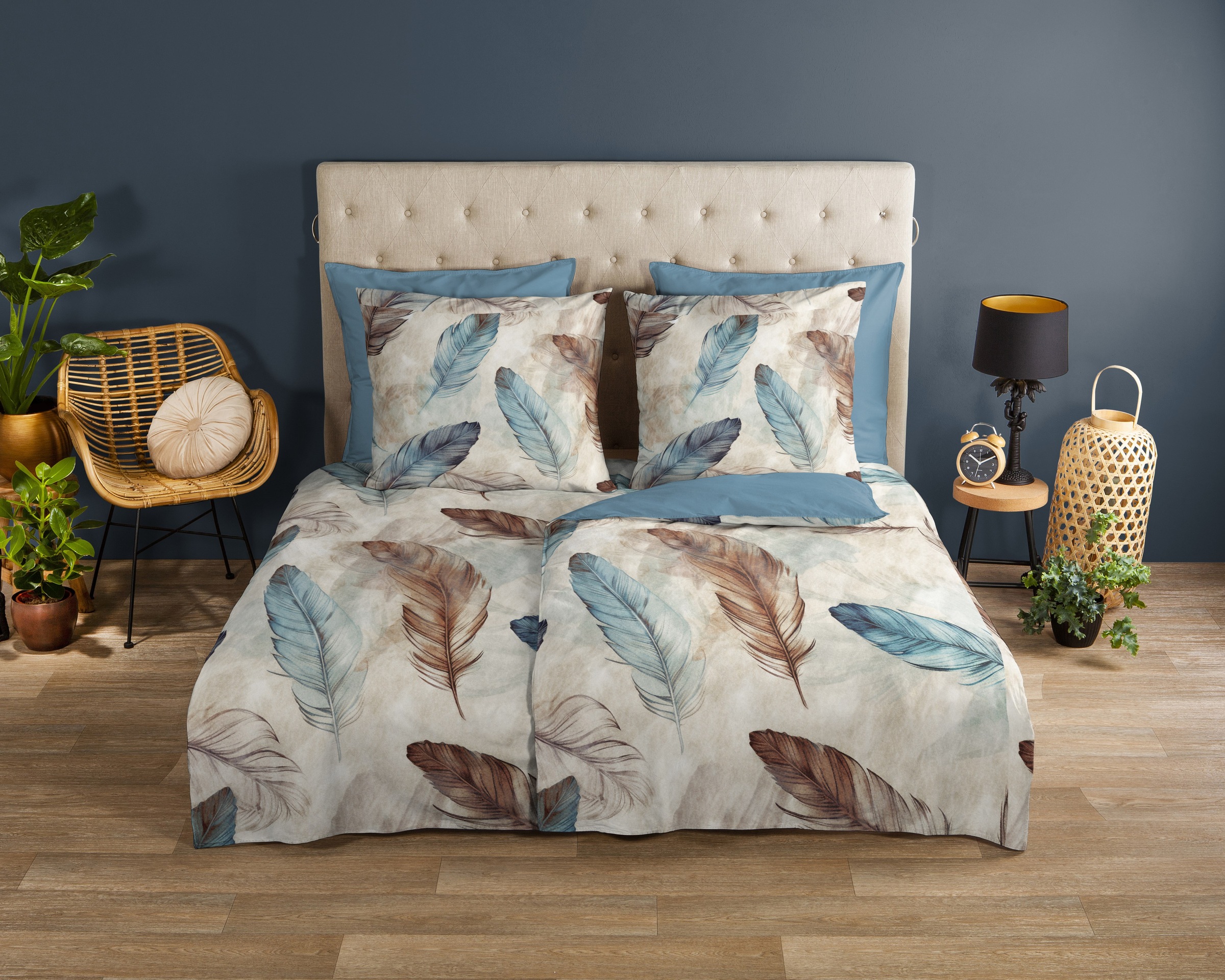 good morning Wendebettwäsche "Otte" 3 Stk. 100% Baumwolle, Renforcé, Reißve günstig online kaufen