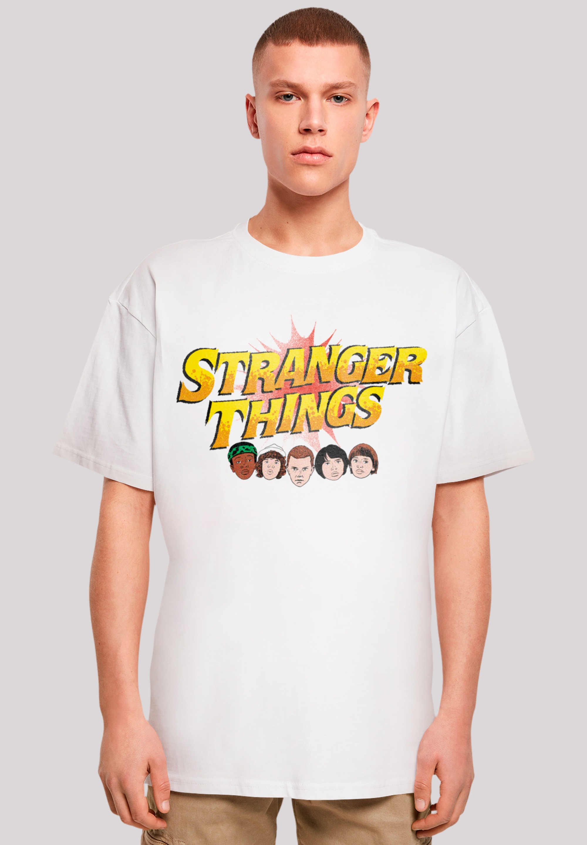 F4NT4STIC T-Shirt »Stranger Things Comic Heads«, Premium Qualität