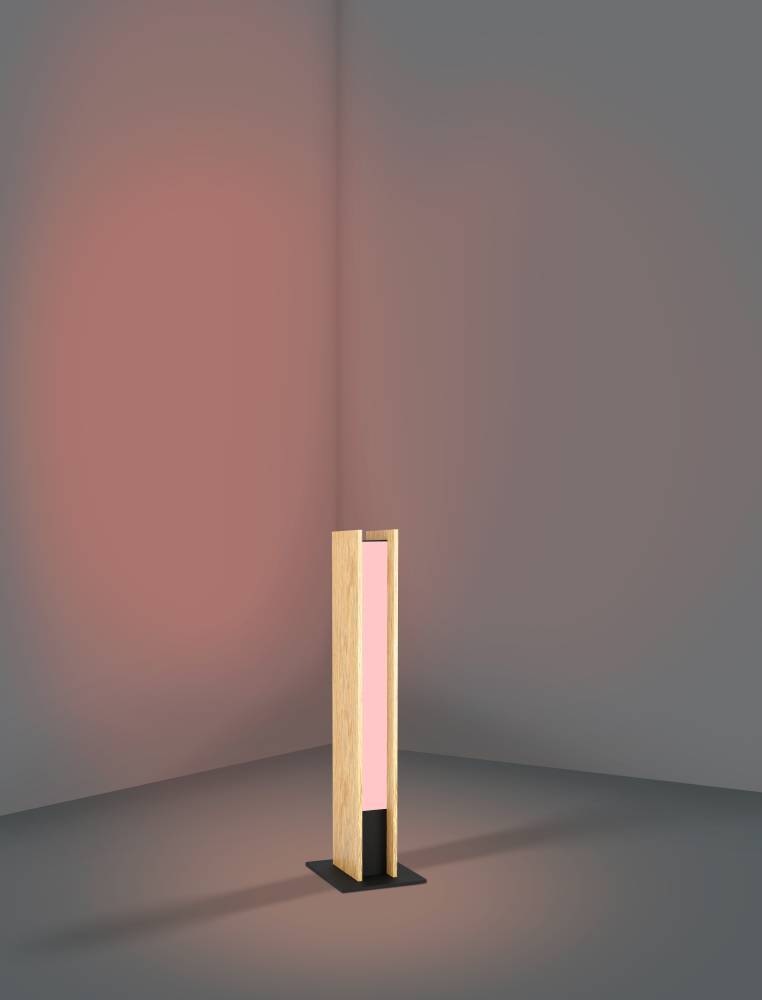 EGLO Tischleuchte »ANCHORENA-Z«, 1 flammig, Leuchtmittel LED-Modul | LED wechselbar, ZigBee, App und Sprachsteuerung Alexa, RGB, FSC100HB, dimmbar, Holz
