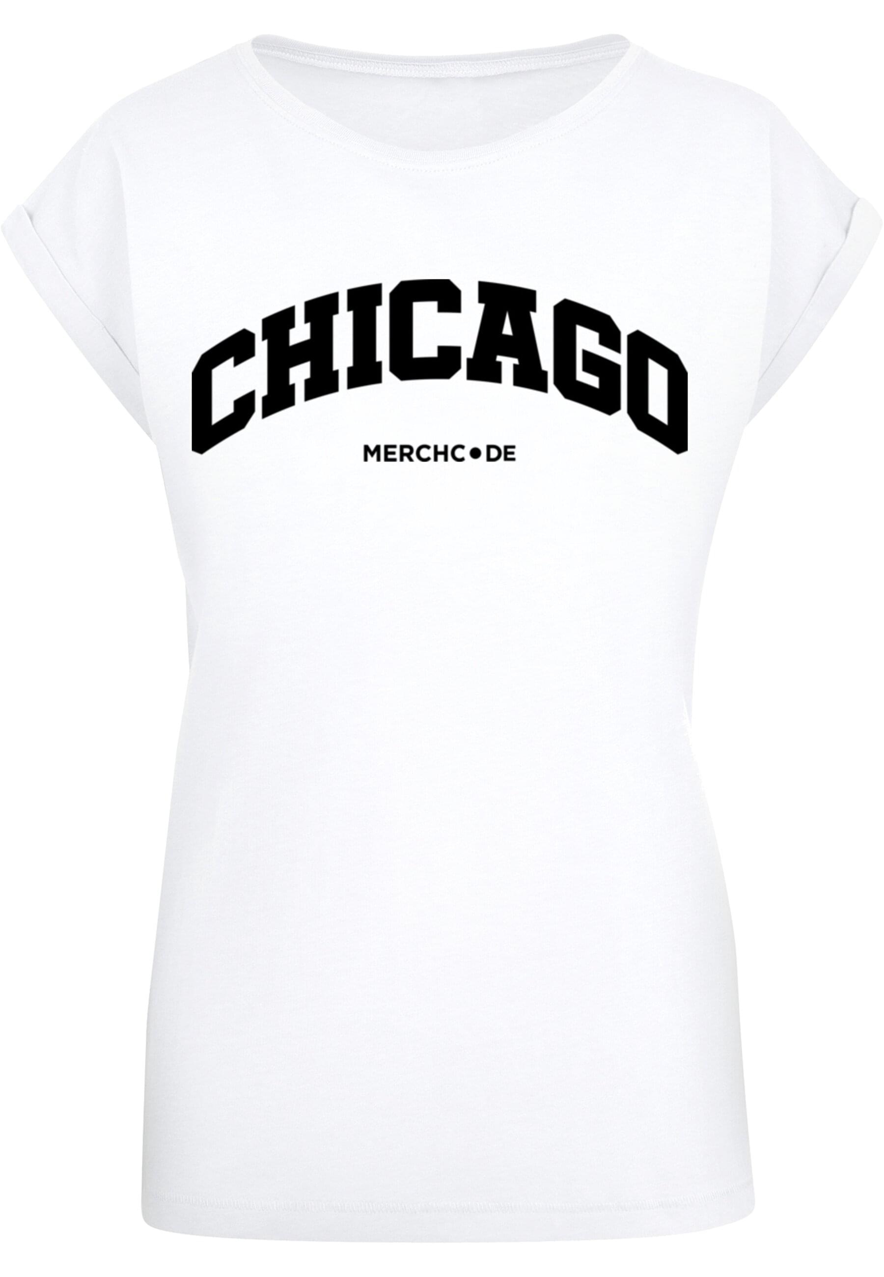 Merchcode T-Shirt "Merchcode Damen Ladies Chicago Wording - T-Shirt" günstig online kaufen