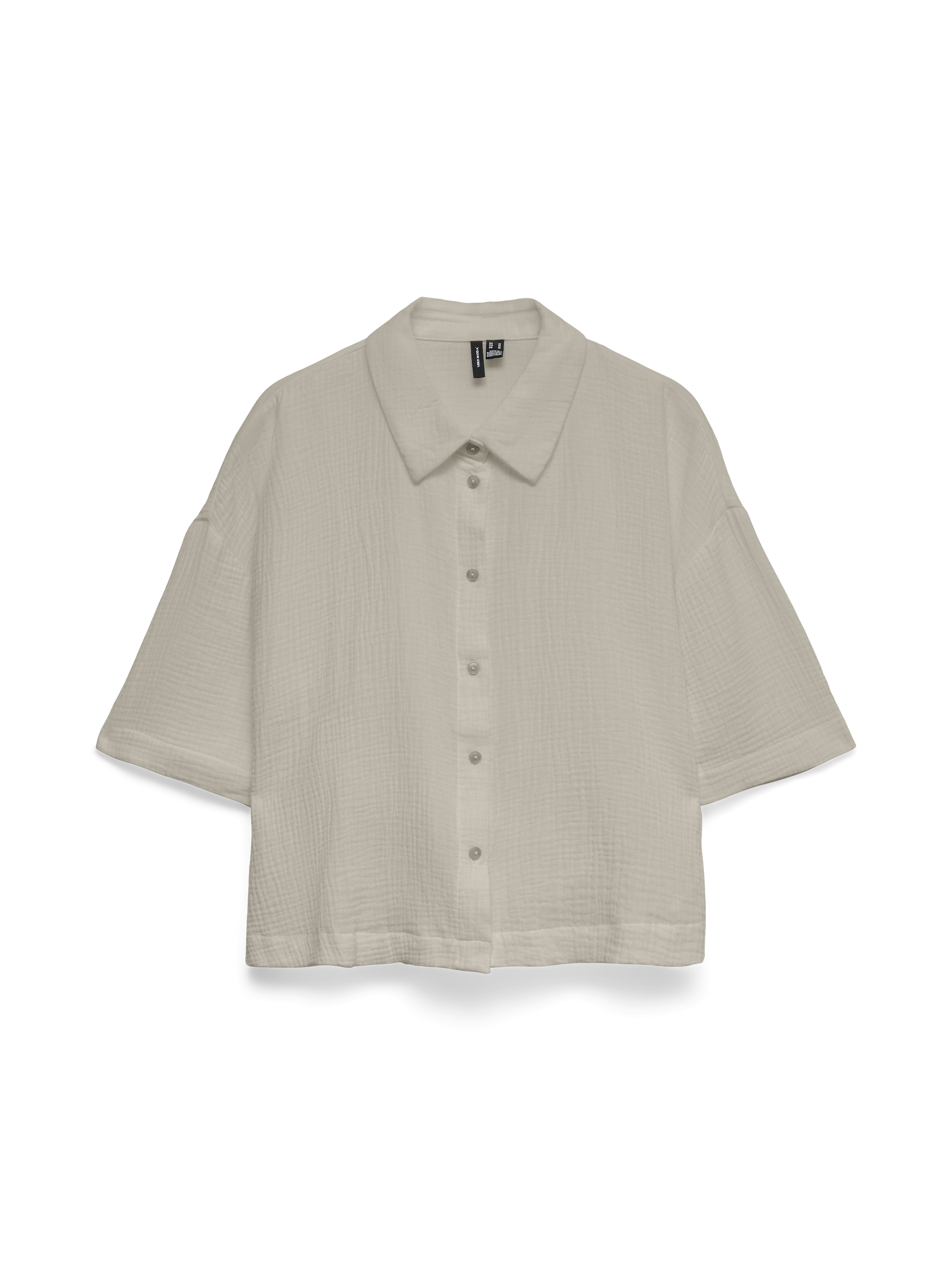 Vero Moda Kurzarmbluse »VMNATALI SS CROP SHIRT WVN NOOS« Baumwolle, verkürzte Form