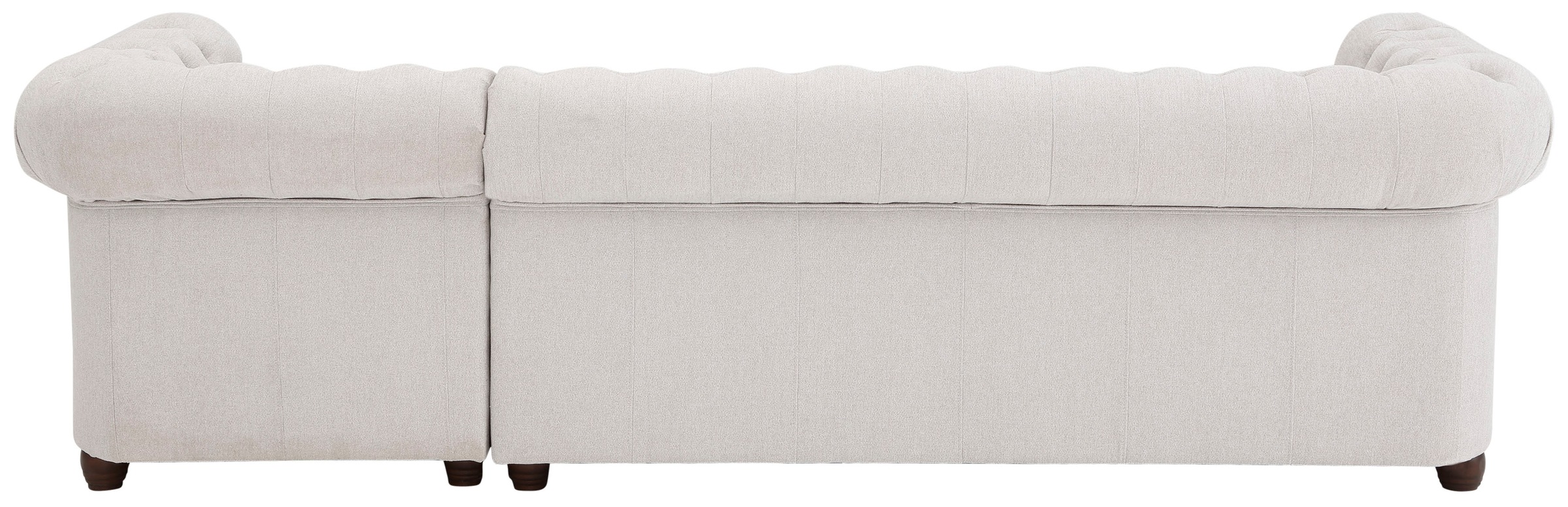 Home affaire Chesterfield-Sofa »New Castle L-Form«, hochwertige Knopfheftung in Chesterfield-Design, B/T/H: 255(171/72)