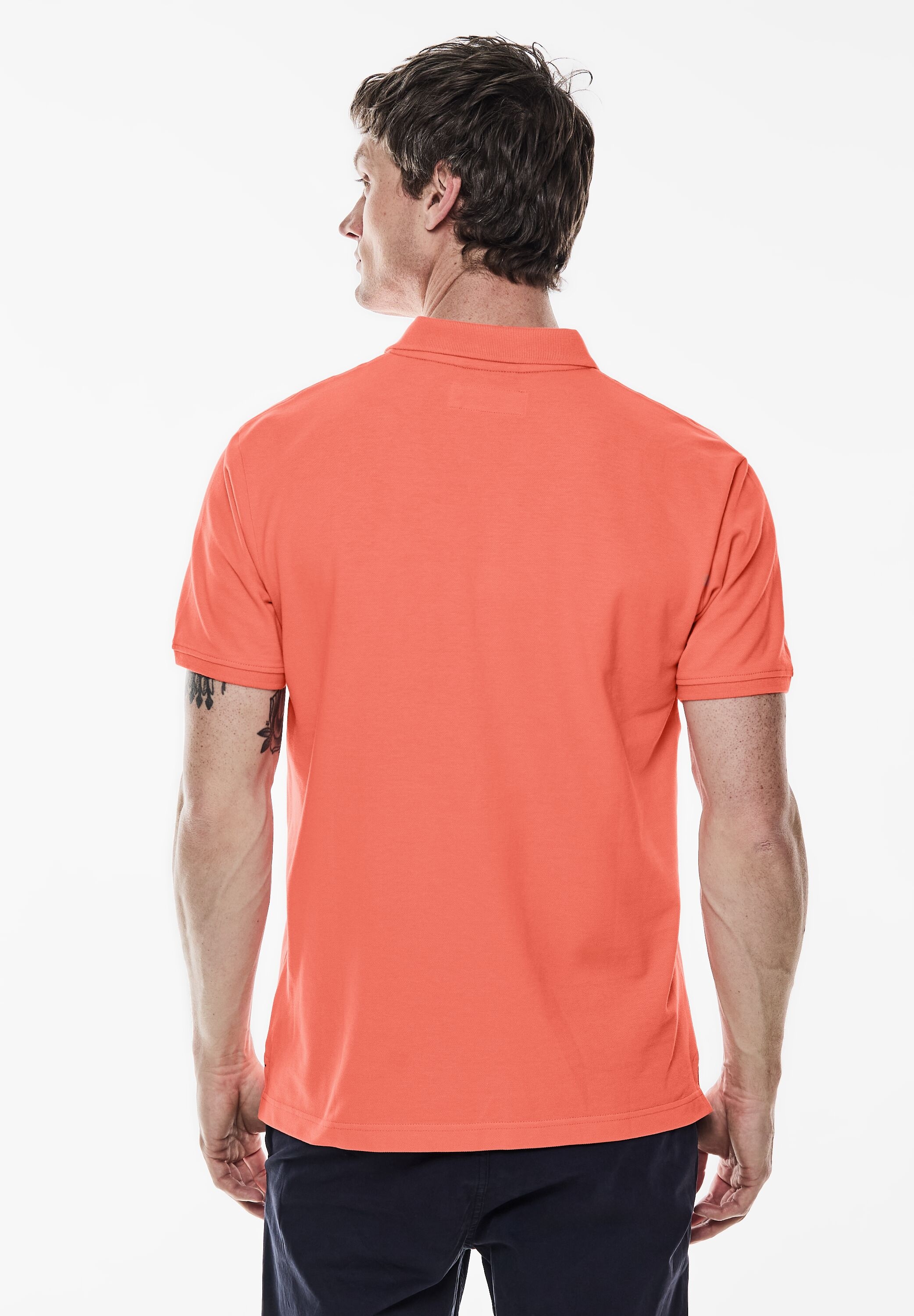 STREET ONE MEN Poloshirt, in Unifarbe günstig online kaufen