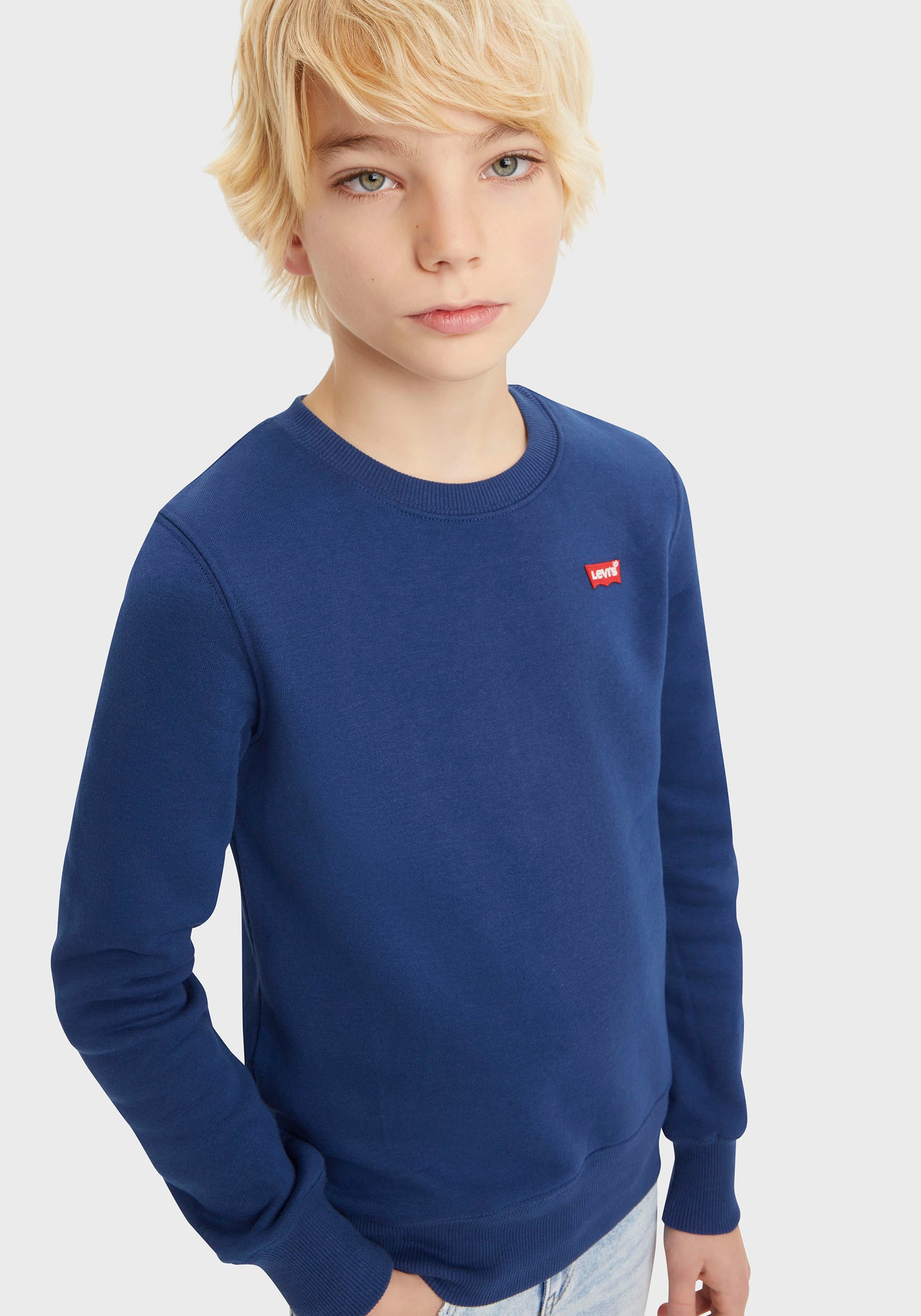 Levi's® Kids Sweatshirt »LOGO CREWNECK SWEATSHIRT« mit Logo Stickerei for BOYS