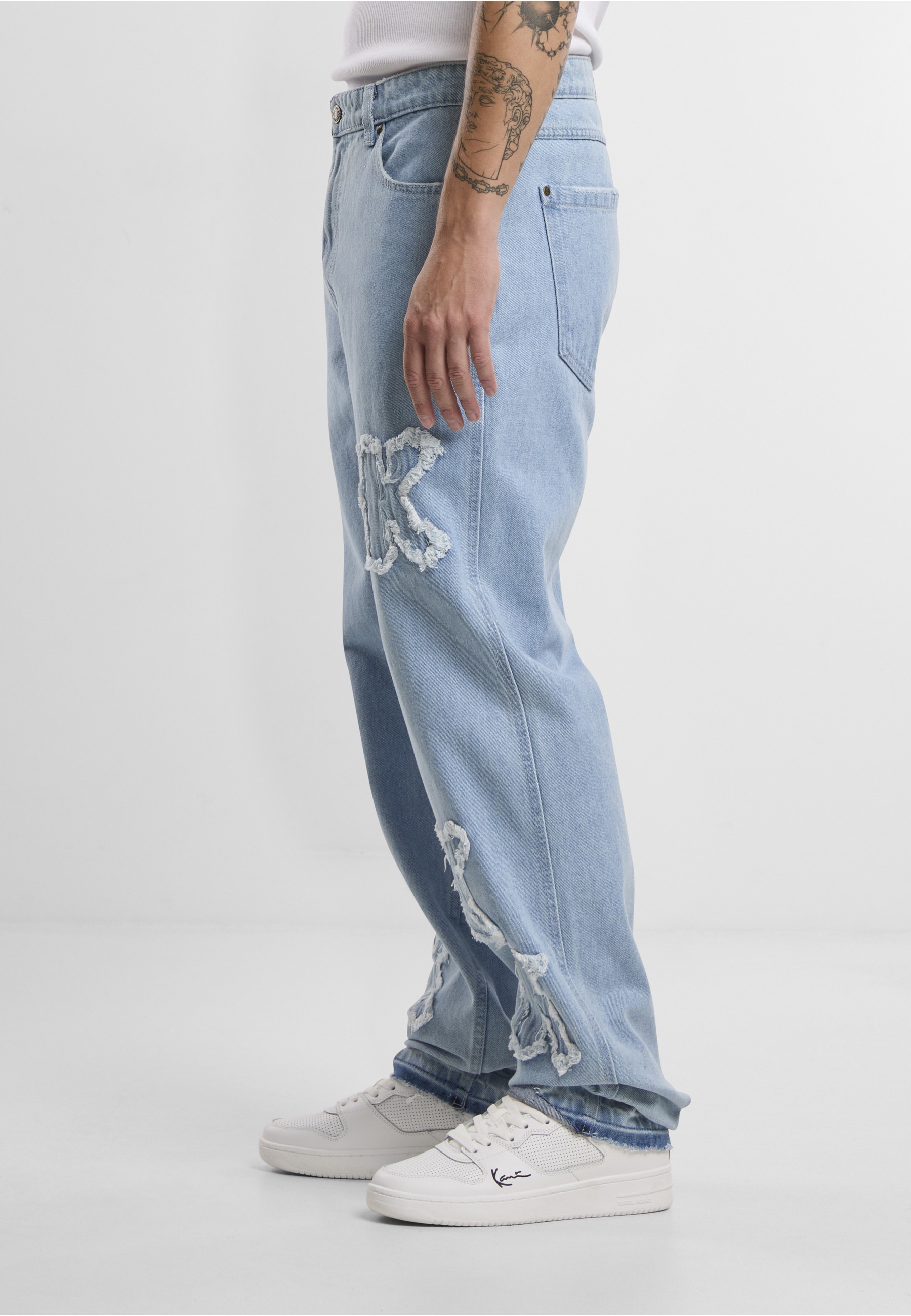 Karl Kani KK Patch Baggy Five Pocket Denim Blue 32 3