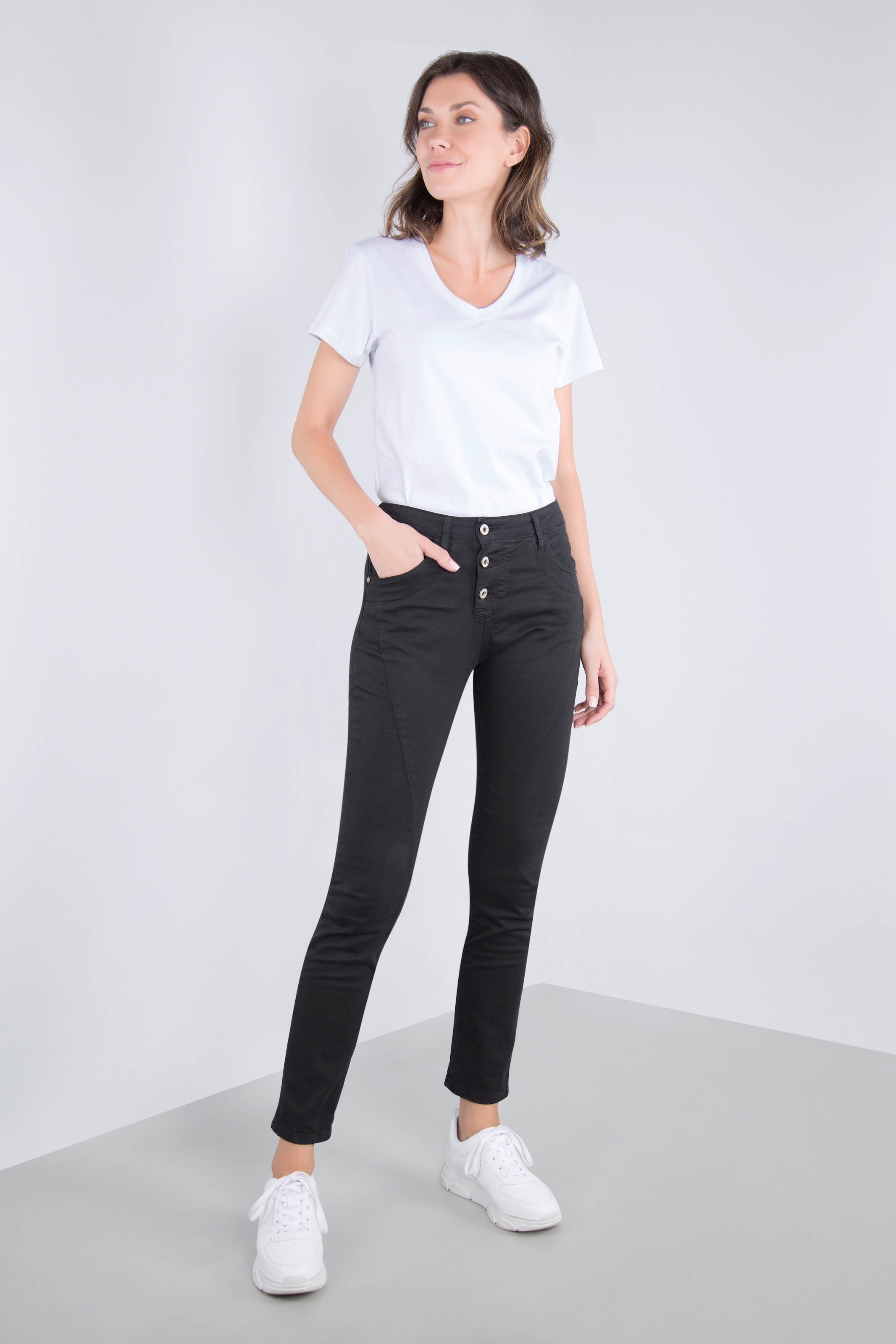 Please Jeans 5-Pocket-Jeans »P78A«, Crinkle Optik