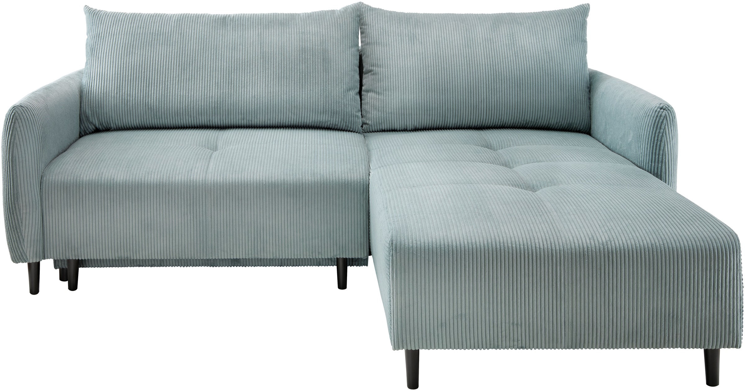 INOSIGN Ecksofa »Mara, L-Form, aktueller Cord Bezug und tolle Farben, schmale Armlehnen«, whlw. mit Bettfunktion,Recamiere links/rechts montierbar, Breite 238cm
