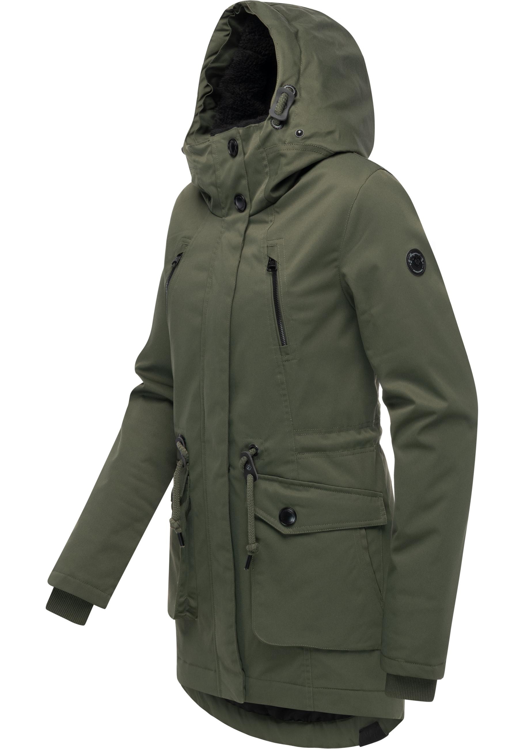 Ragwear Kurzmantel »Ellsa B YOUMODO«, Warmer Damen Winterparka