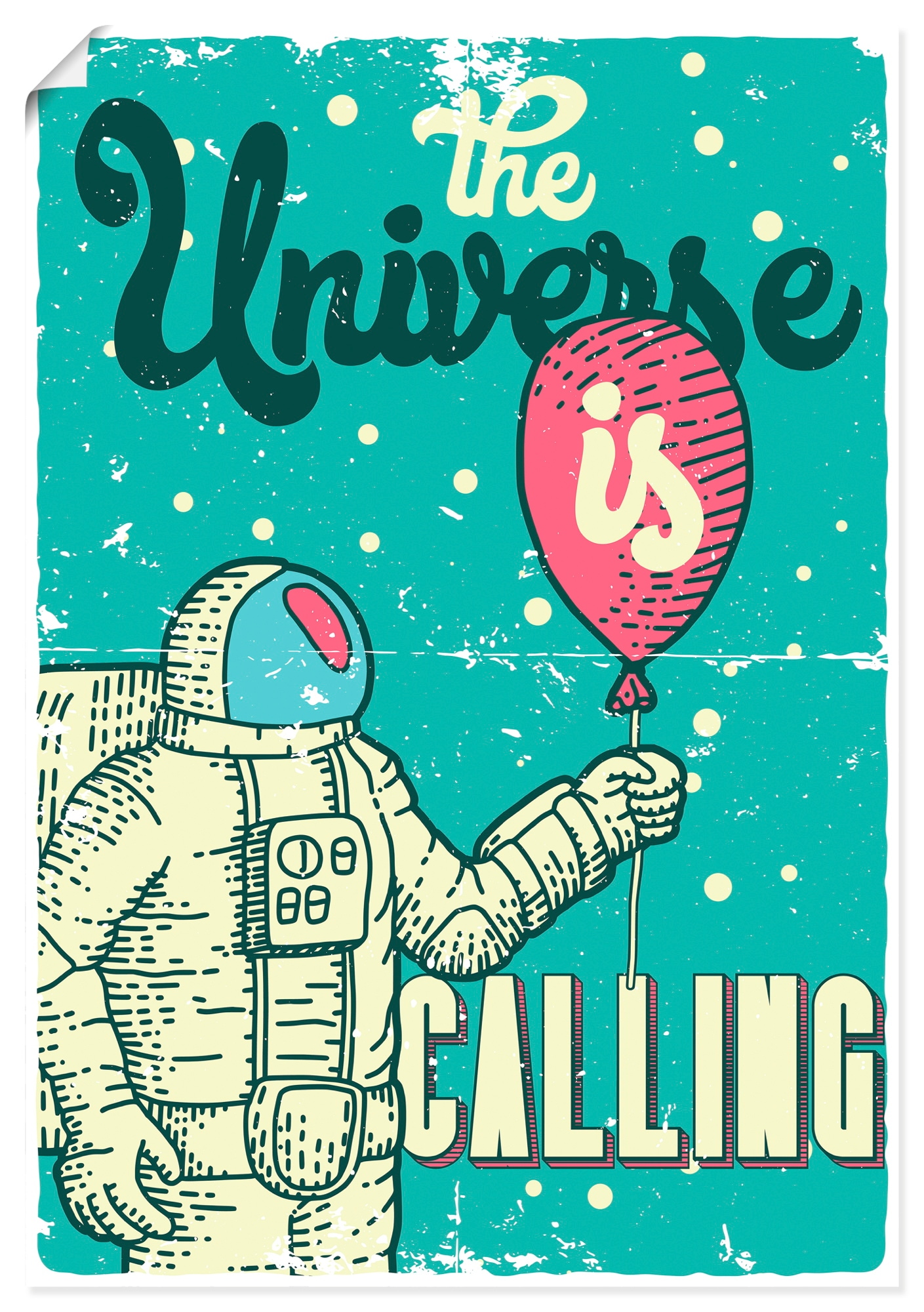 Artland Wandbild "Das Universum ruft" 1 Stk. tlg. als Alubild, Leinwandbild, Poster, Wandaufkleber in verschied. Größen