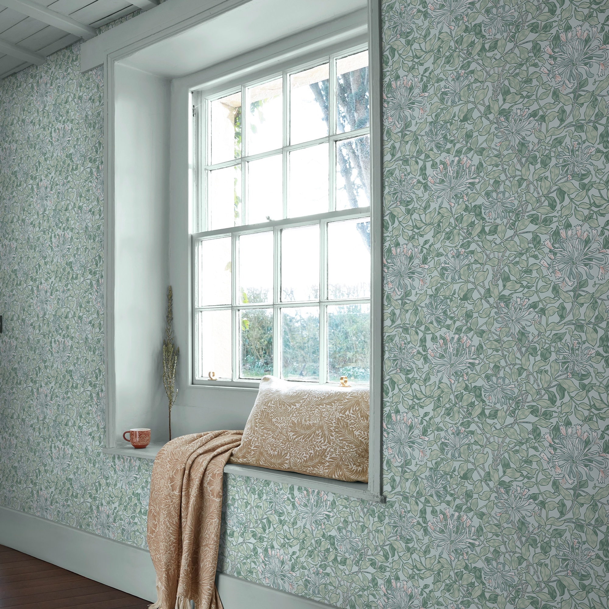 WILLIAM MORRIS AT HOME Vliestapete "Honeysuckle Breeze" Motiv glatt Design Tapeten
