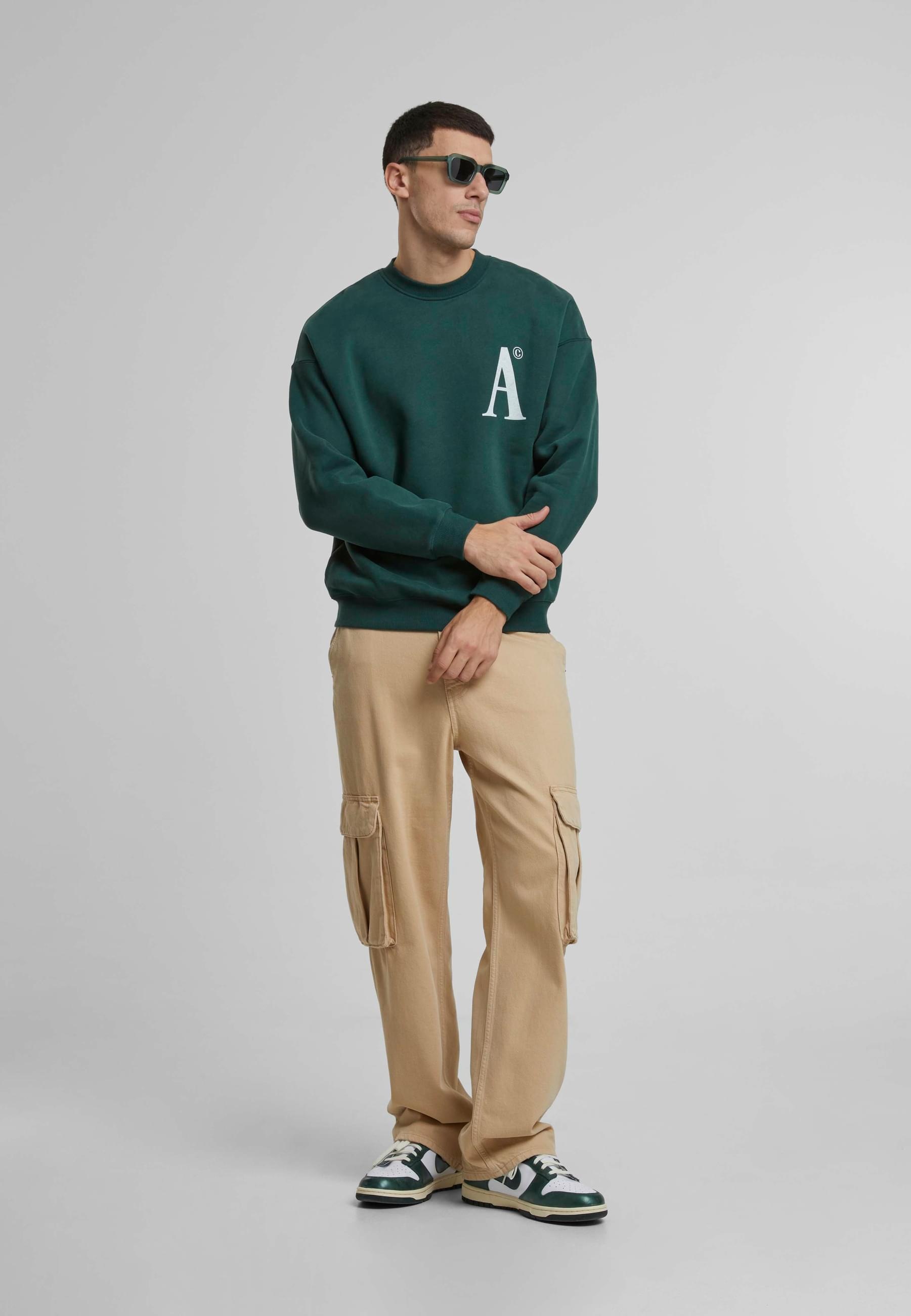 Another Cotton Lab Rundhalspullover »Another Cotton Lab Tennis Society Oversized Sweatshirt«, (1 tlg.)