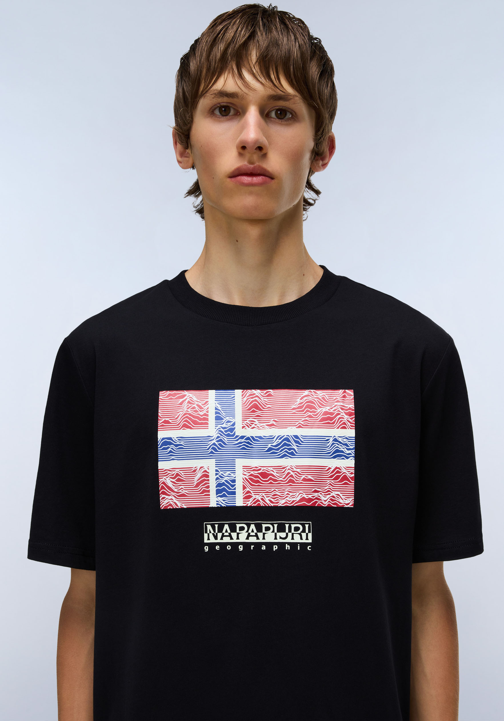 Thumbnail - Napapijri T-Shirt "DRAPEAU" mit Print, Rundhals, Jersey