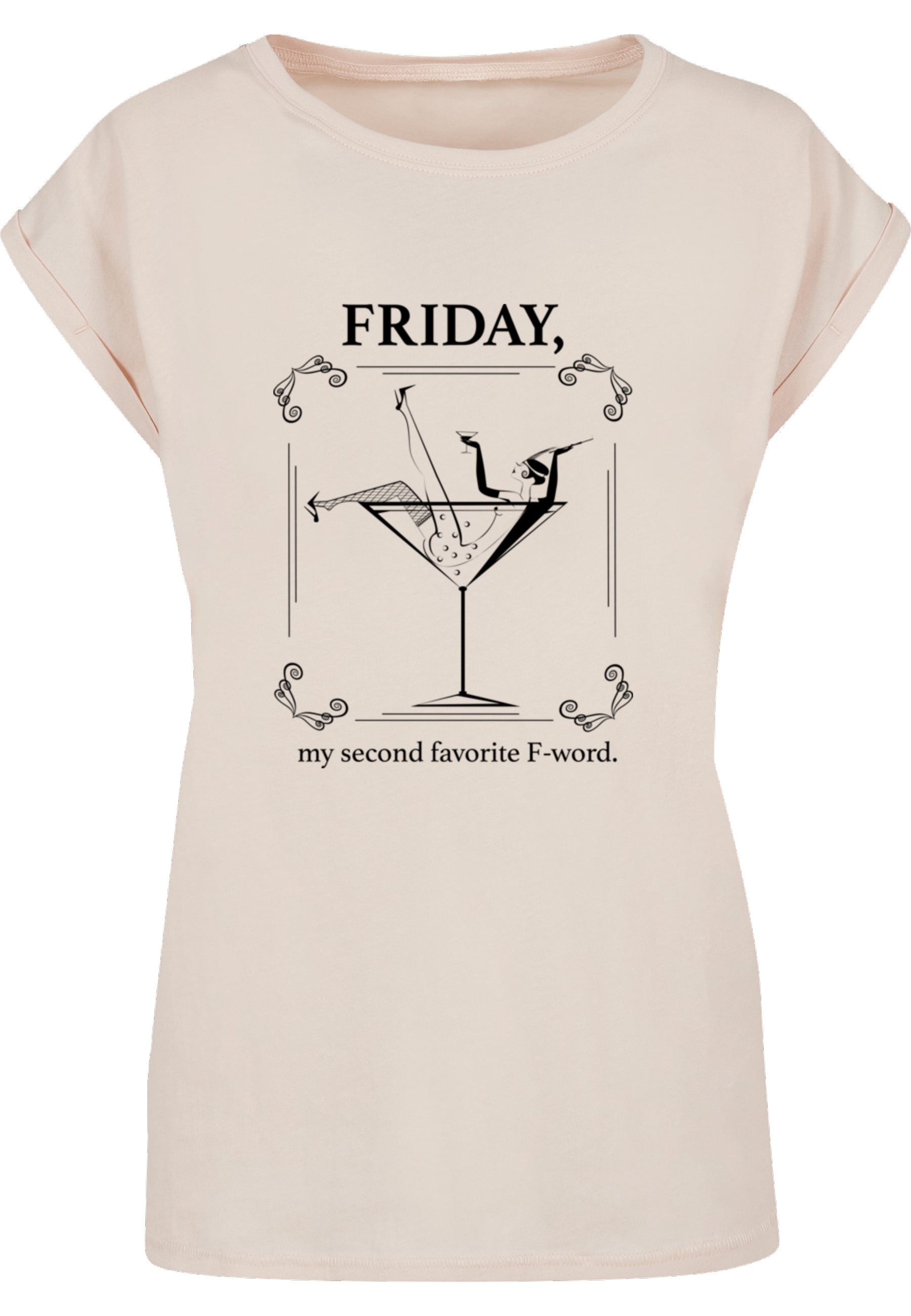 MisterTee T-Shirt "MisterTee Damen Ladies F-Word Extended Shoulder Tee" 1