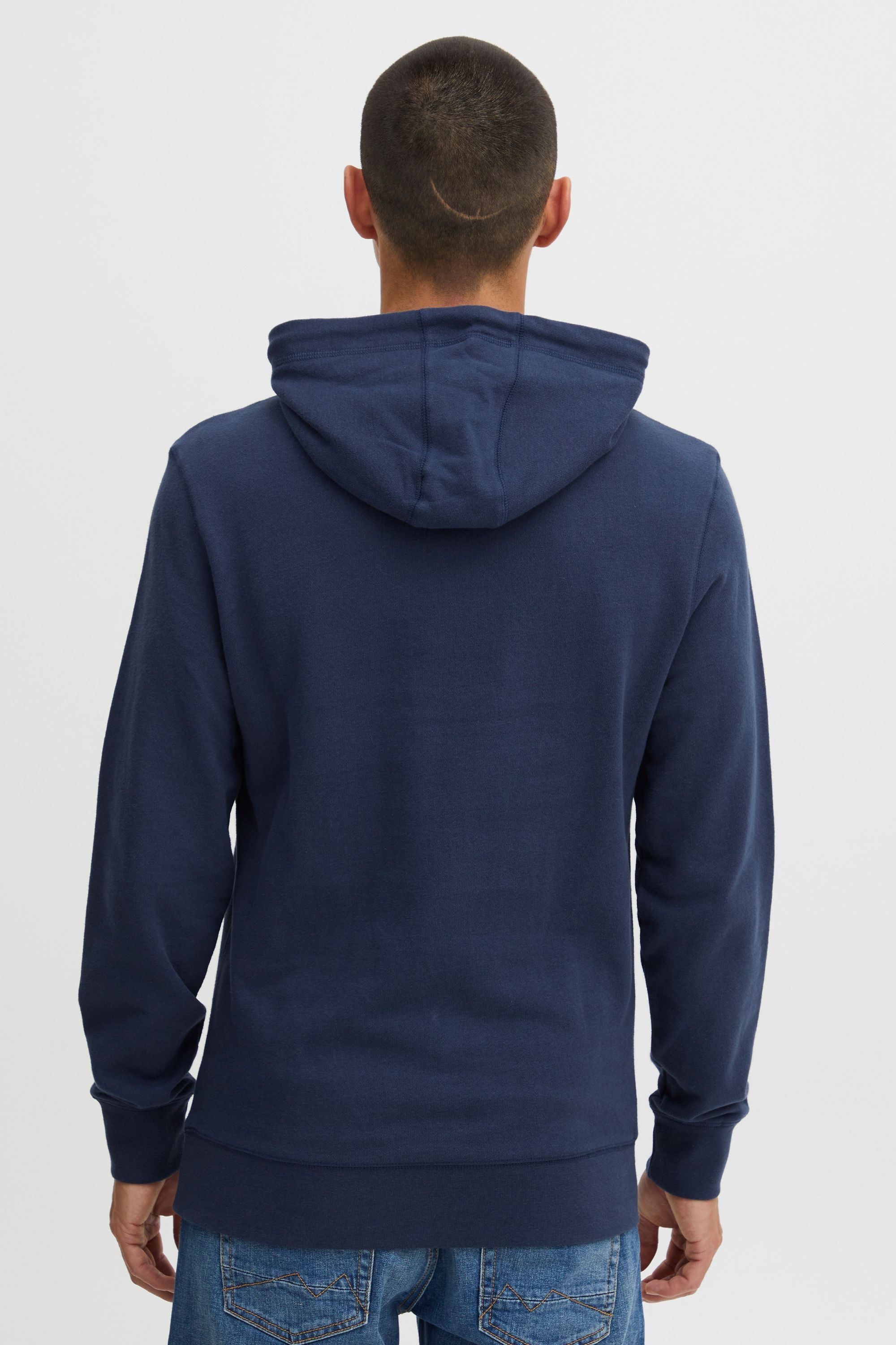 Kapuzenpullover 11 PROJECT "Hoodie PRPelo", Herren, Gr. XXL, blau (marineblaus), Obermaterial: 100% Baumwolle CO., unifarben, normal, Rundhals, Pullover Kapuzenpullover 3