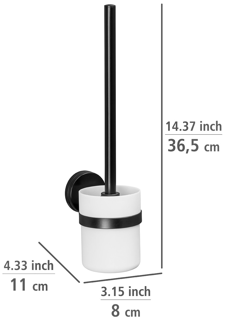 WC-Garnitur aus Befestigen WENKO »Pavia«, Stahl-Polypropylen-Kunststoff, BAUR Bürstenhalter, | bestellen ohne bohren