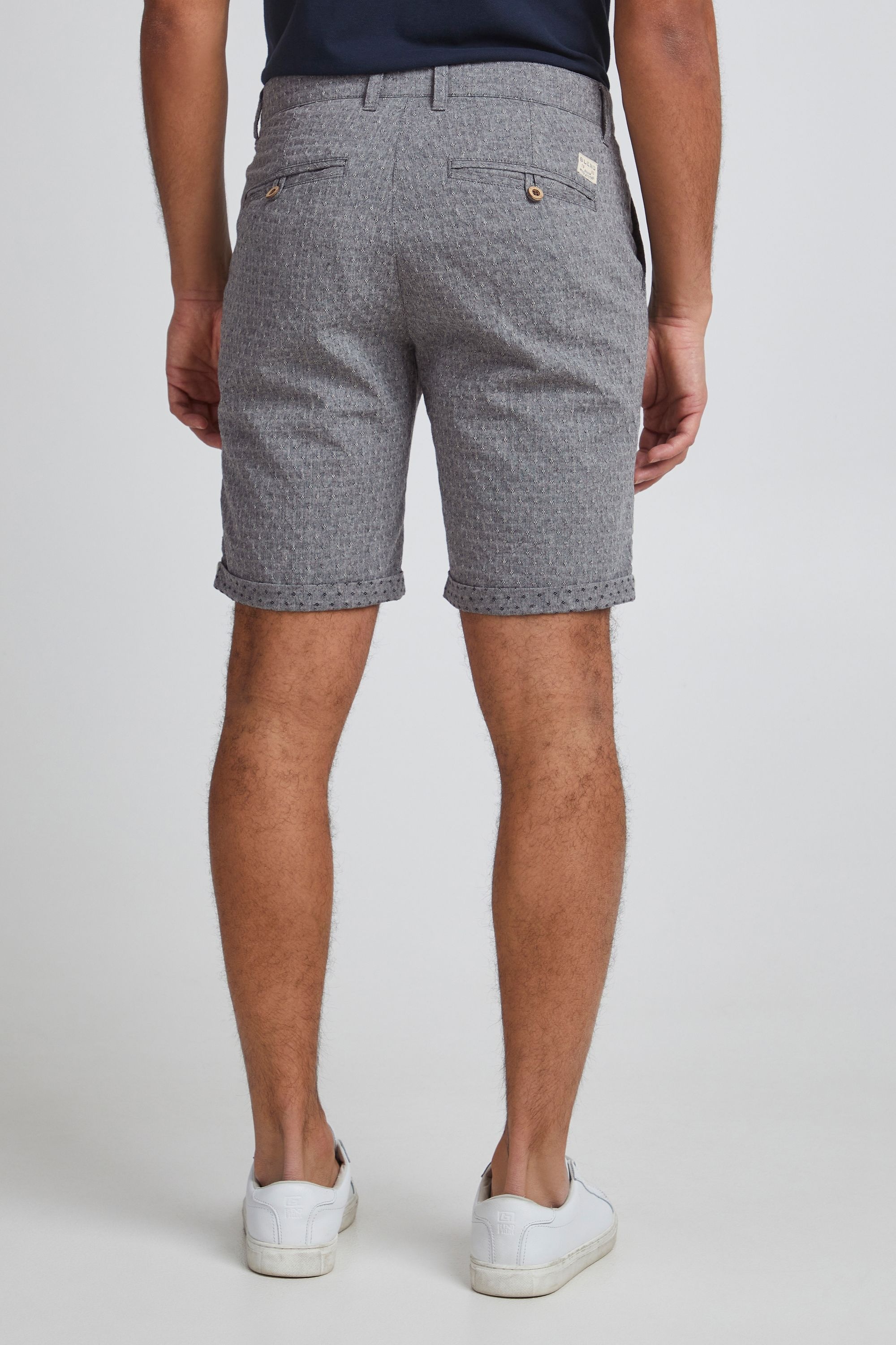 Chinoshorts BLEND "BHSergio", Herren, Gr. XL, US-Größen, schwarz, Web, 100% Baumwolle, regular fit kurz, Hosen Chinoshorts, Gemusterte Chino Shorts 6